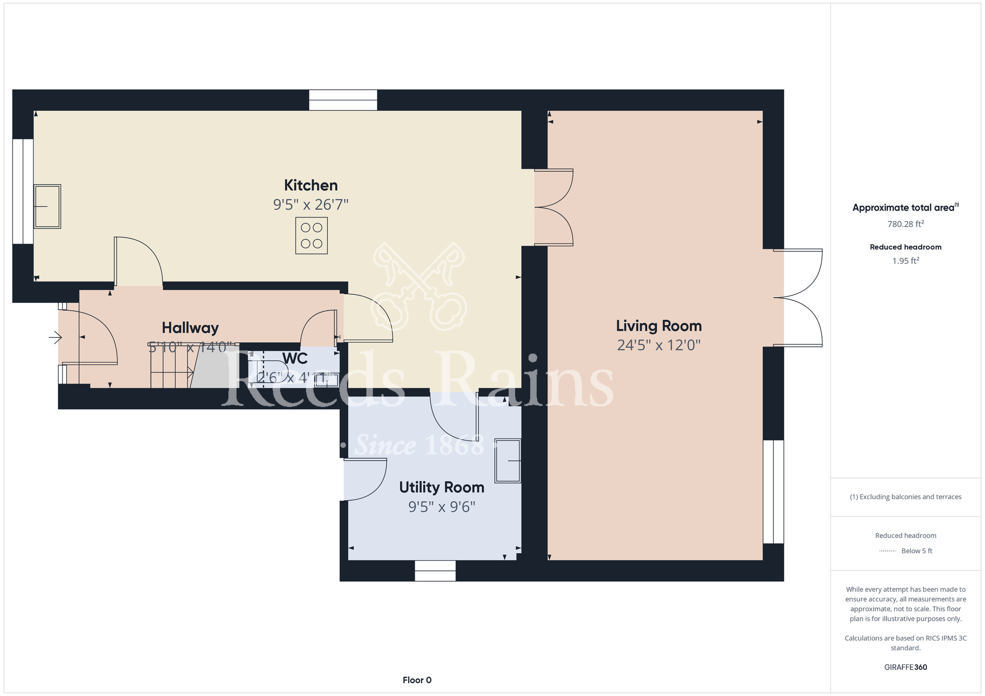 Floorplan of 4 bedroom Detached House for sale, Preseli Grove, Ingleby Barwick, Durham, TS17