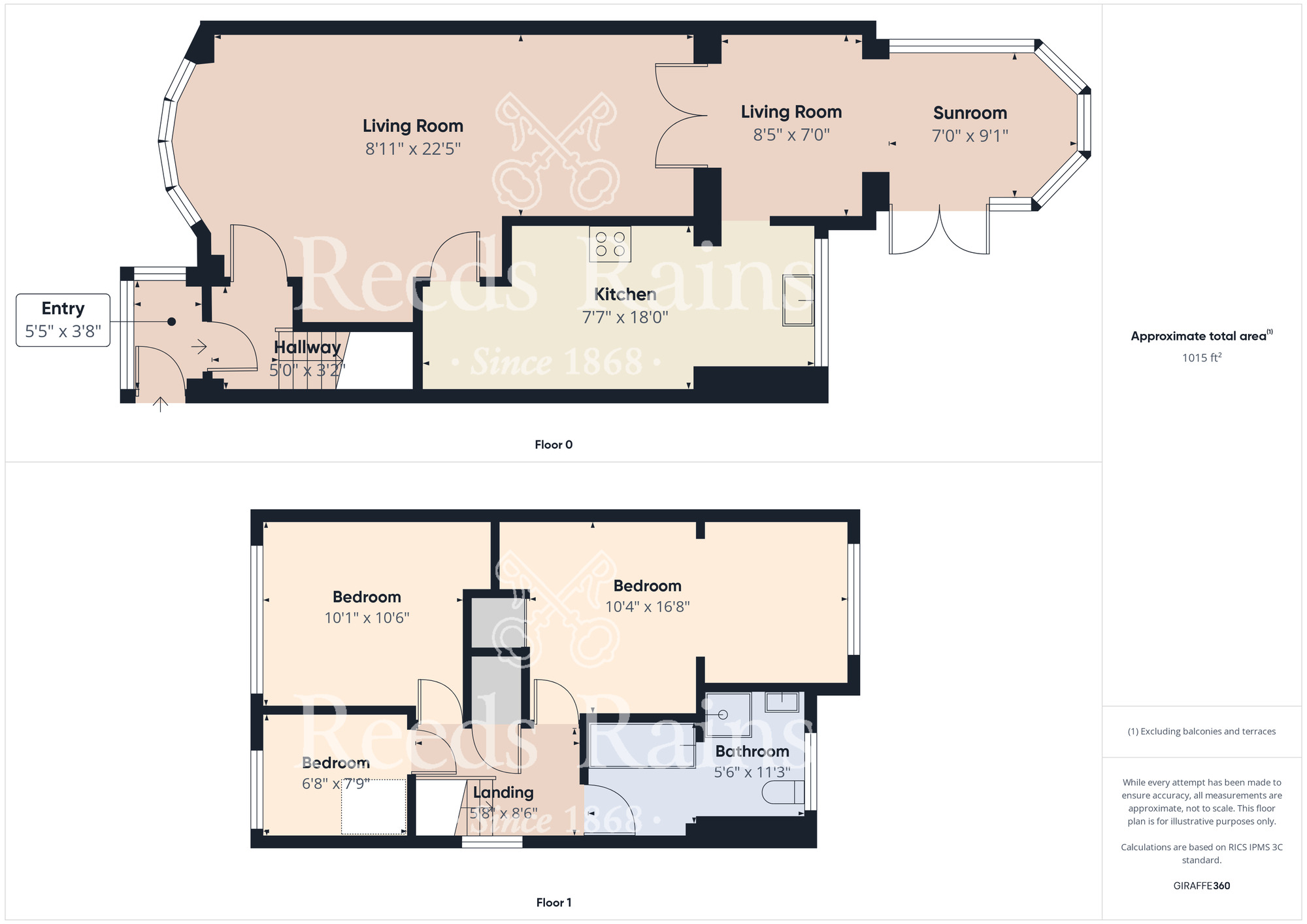 Floorplan of 3 bedroom Semi Detached House for sale, Ravensworth Grove, Stockton-on-Tees, Durham, TS18