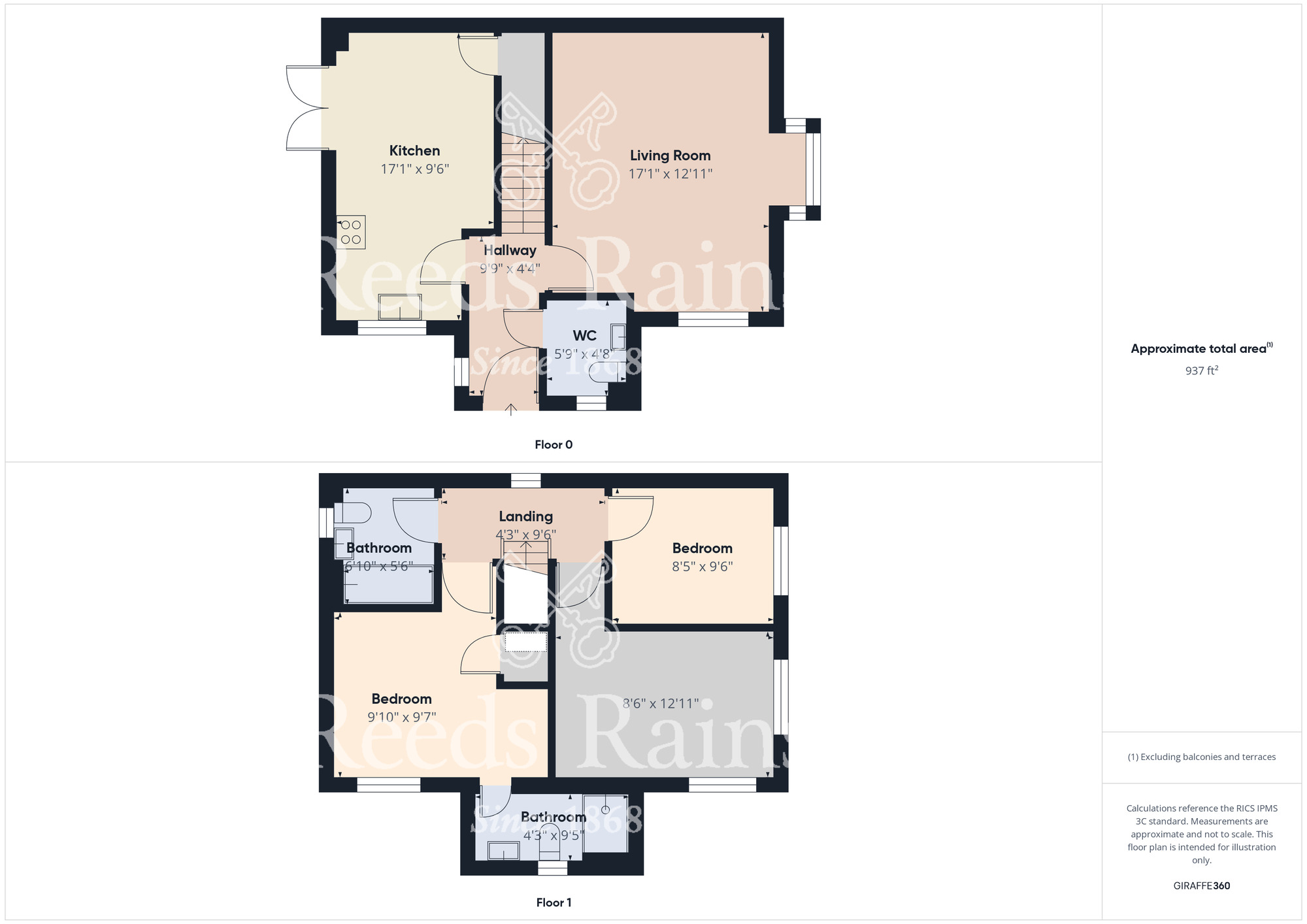 Floorplan of 3 bedroom Detached House for sale, Edenwood Close, Stockton-on-Tees, Durham, TS18
