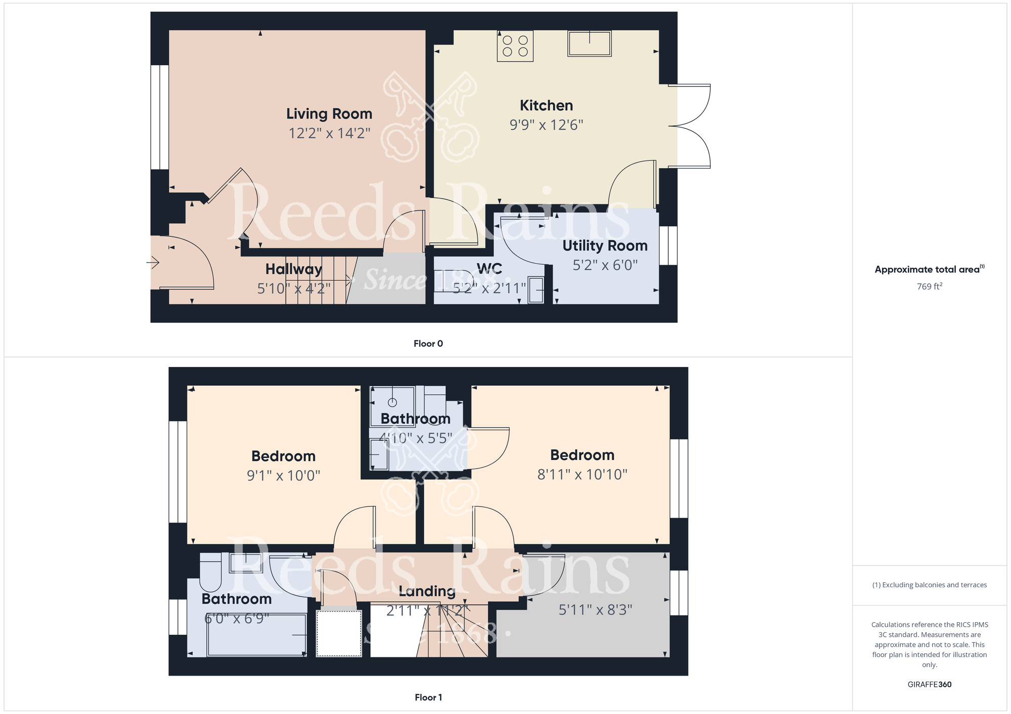 Floorplan of 3 bedroom Semi Detached House for sale, Harvest Grove, Stillington, Durham, TS21