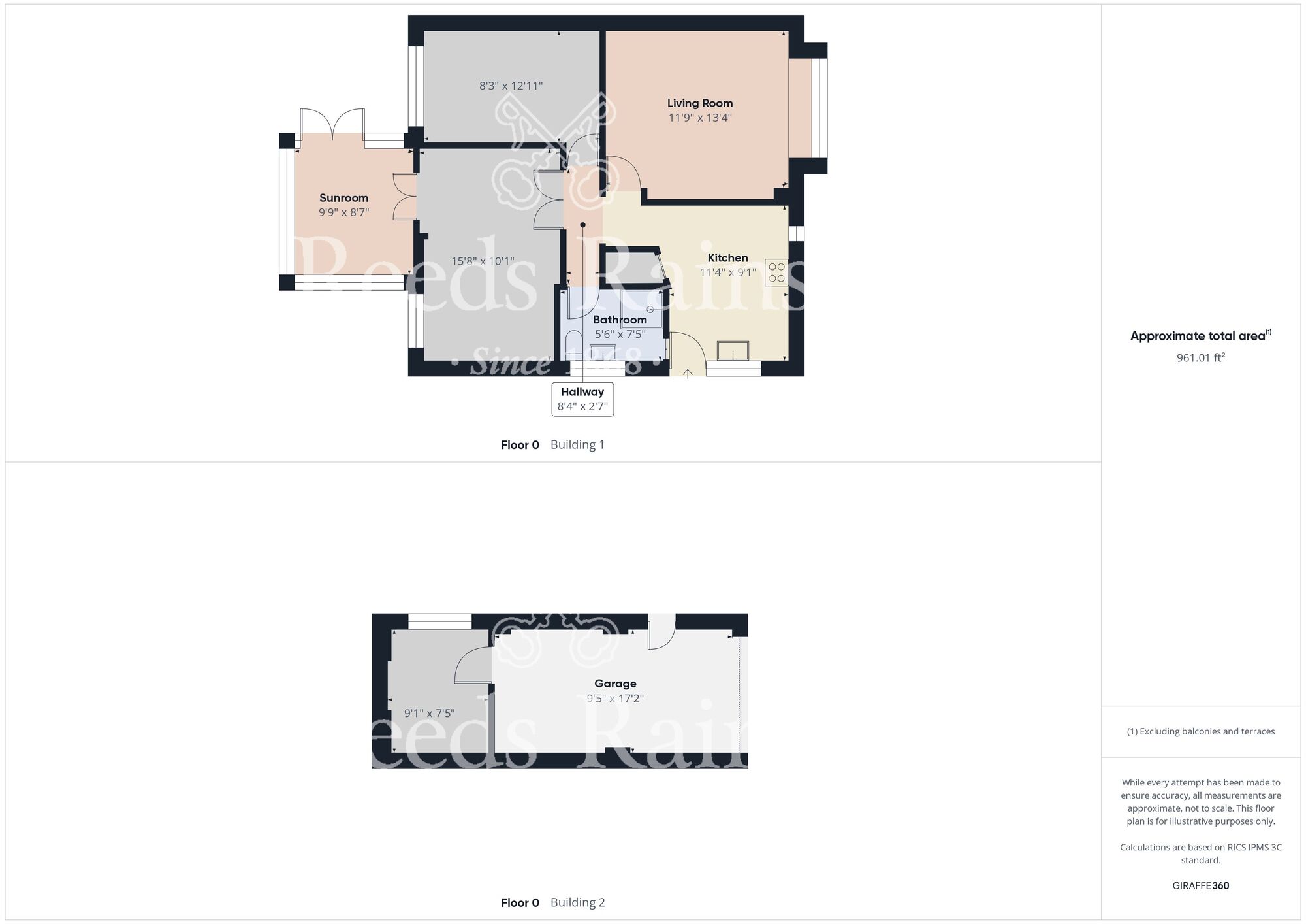 Floorplan of 2 bedroom Detached Bungalow for sale, Lyndon Way, Stockton-on-Tees, Durham, TS18