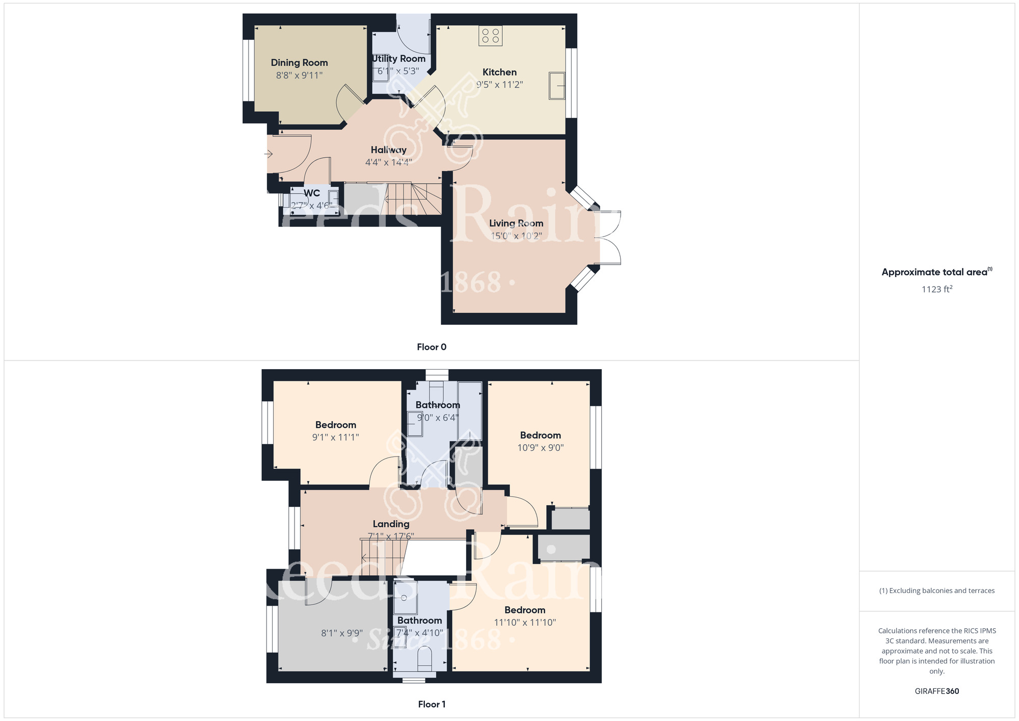 Floorplan of 4 bedroom Detached House for sale, Poppy Lane, Stockton-on-Tees, Durham, TS19