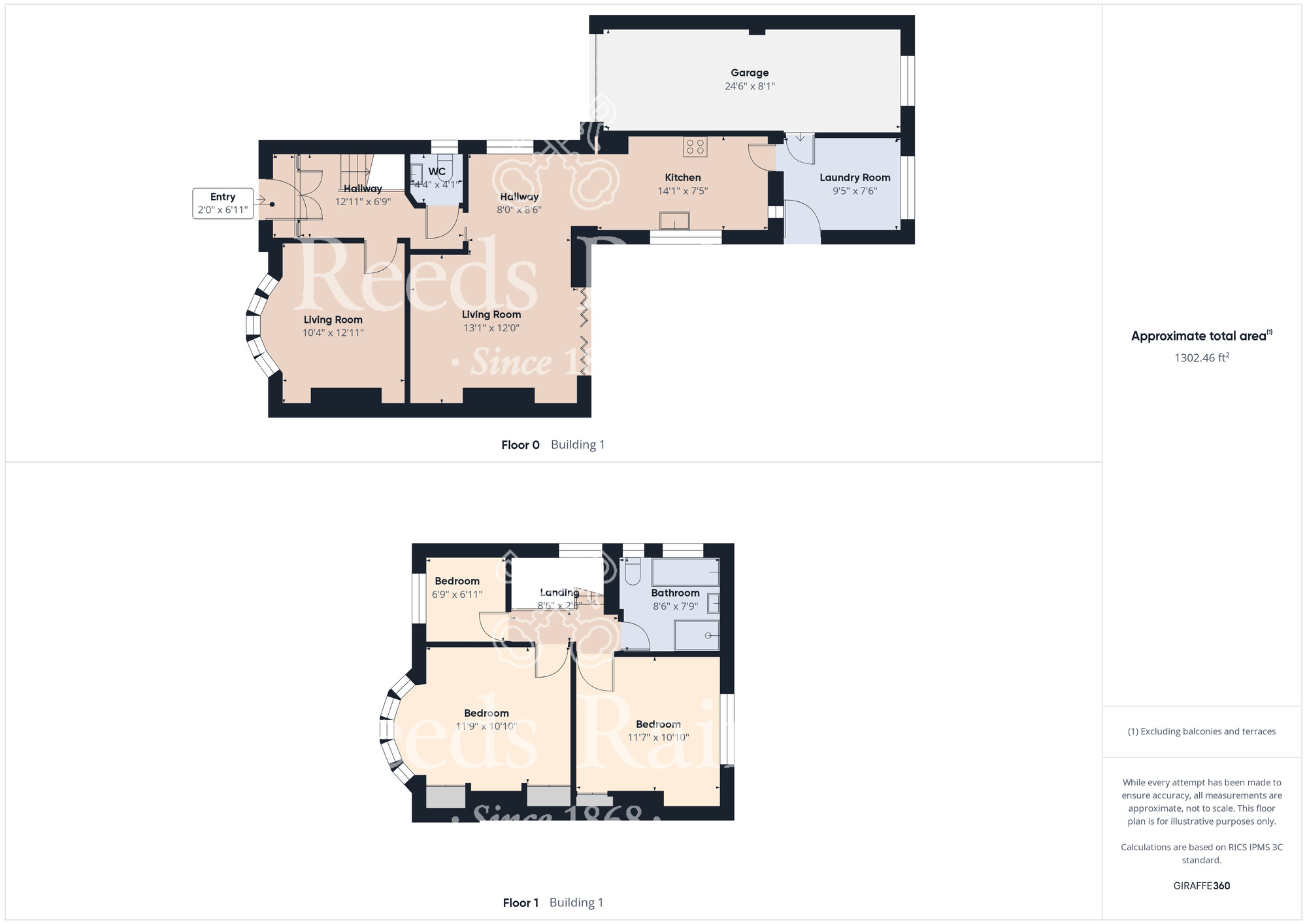 Floorplan of 3 bedroom Semi Detached House for sale, Brisbane Grove, Stockton-on-Tees, Durham, TS18