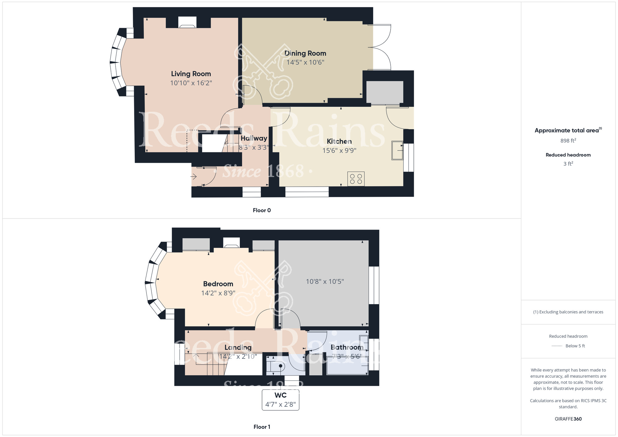 Floorplan of 2 bedroom Semi Detached House for sale, Preston Road, Stockton-on-Tees, Durham, TS18