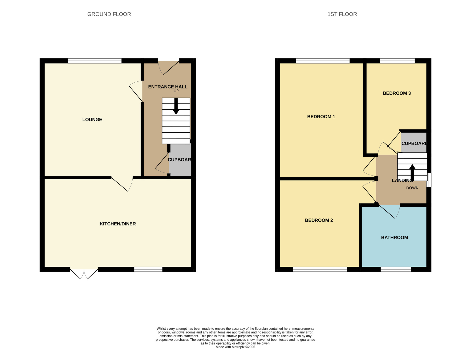 Floorplan of 3 bedroom Semi Detached House for sale, Sheraton Park, Stockton-on-Tees, Durham, TS19