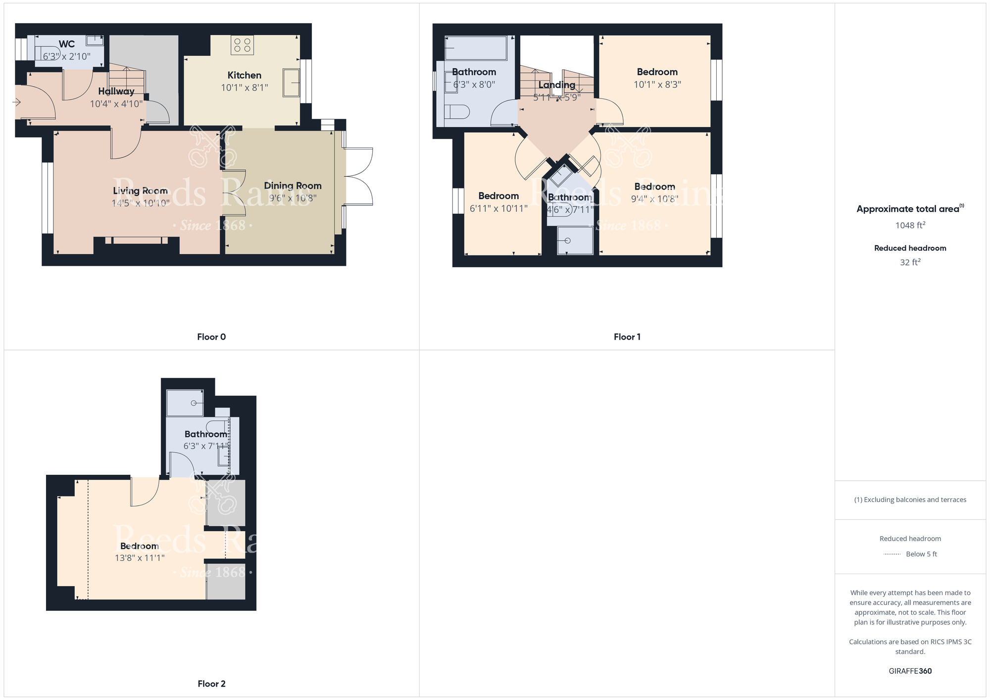 Floorplan of 4 bedroom Semi Detached House for sale, Sculptor Crescent, Stockton-on-Tees, Durham, TS18