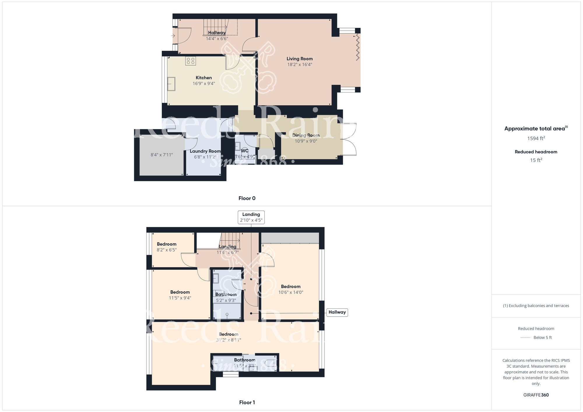 Floorplan of 4 bedroom Semi Detached House for sale, Kilburn Road, Stockton-on-Tees, Durham, TS18