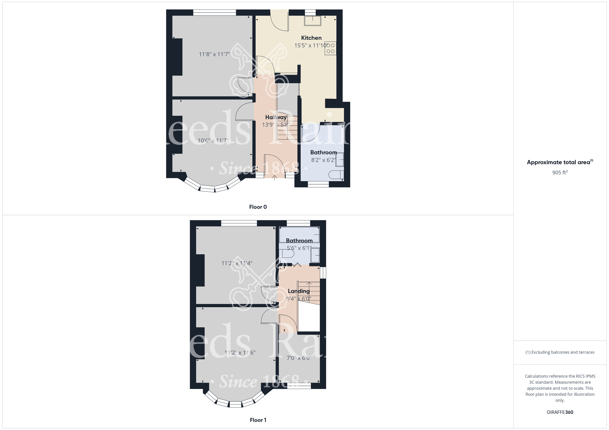 Floorplan of 3 bedroom Semi Detached House to rent, Harrow Road, Stockton-on-Tees, Durham, TS18