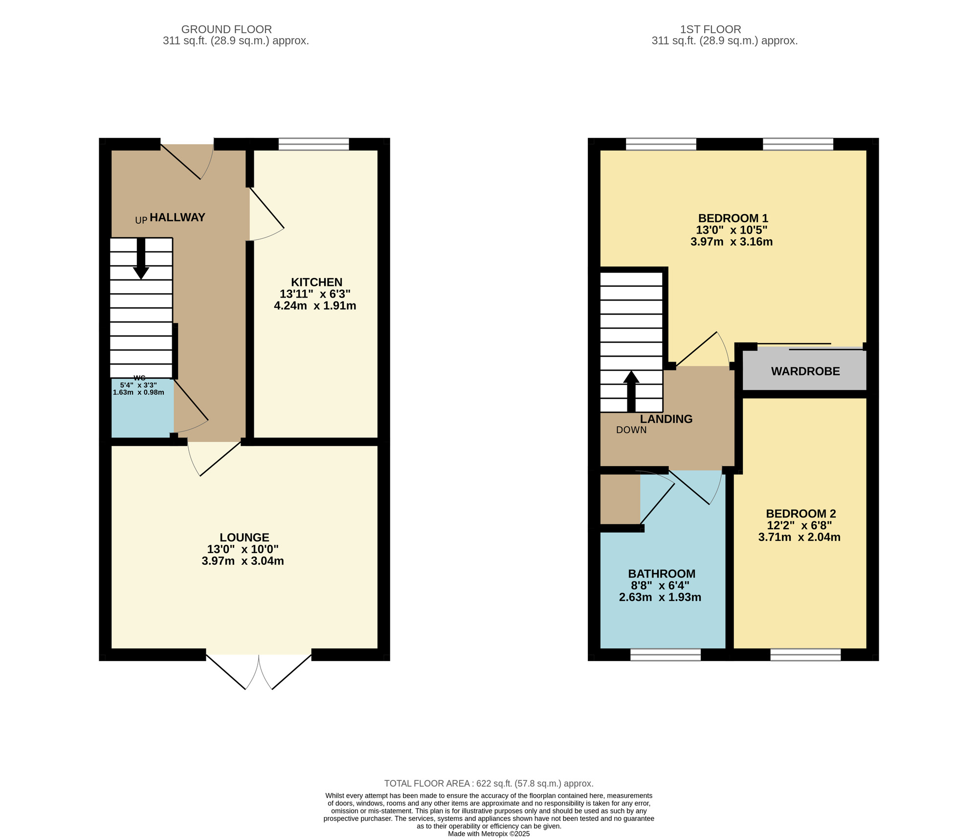 Floorplan of 3 bedroom Semi Detached House to rent, Centenary Crescent, Stockton-on-Tees, Durham, TS20