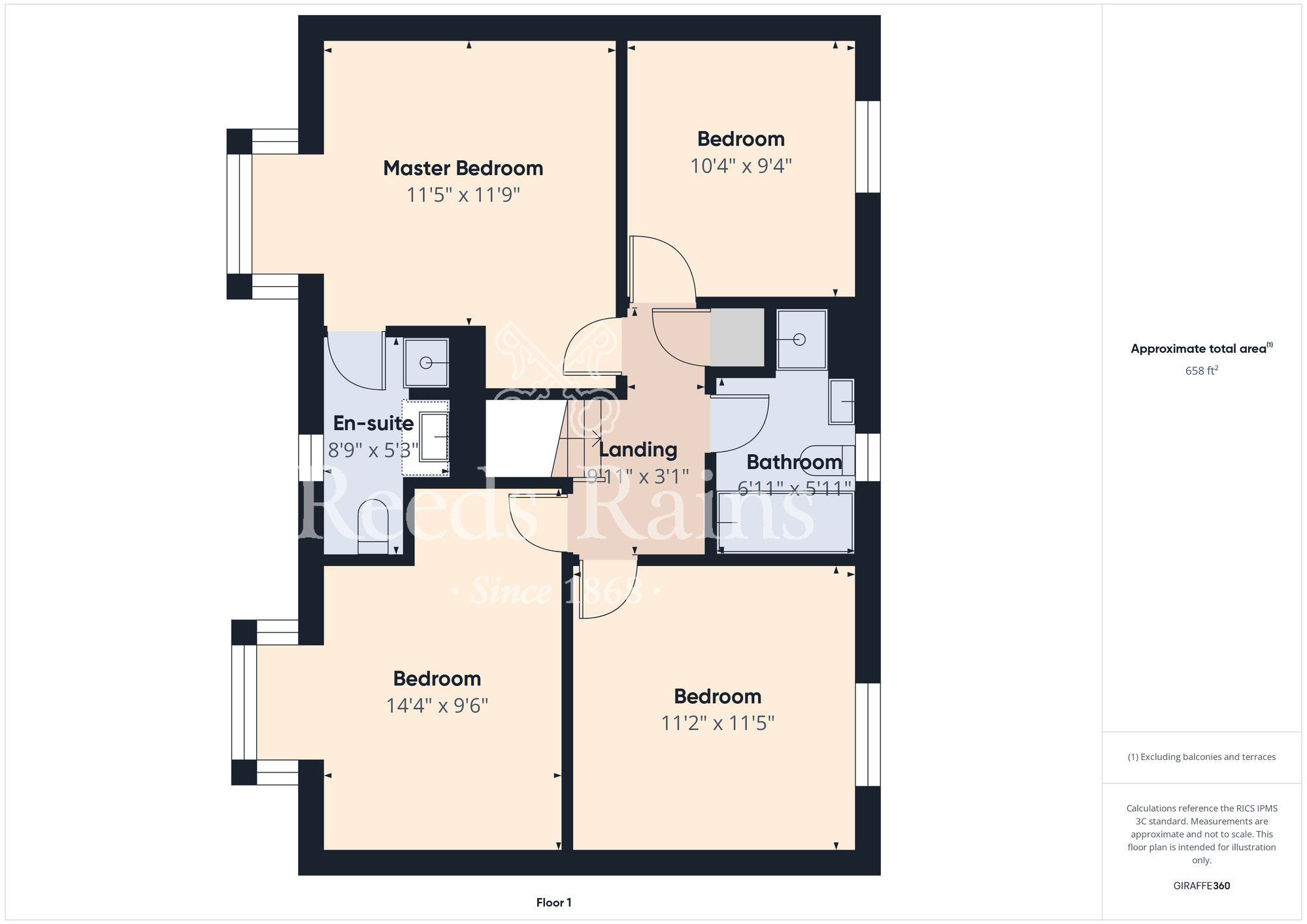 Floorplan of 4 bedroom Detached House for sale, Snowdrop Close, Stockton-on-Tees, TS19