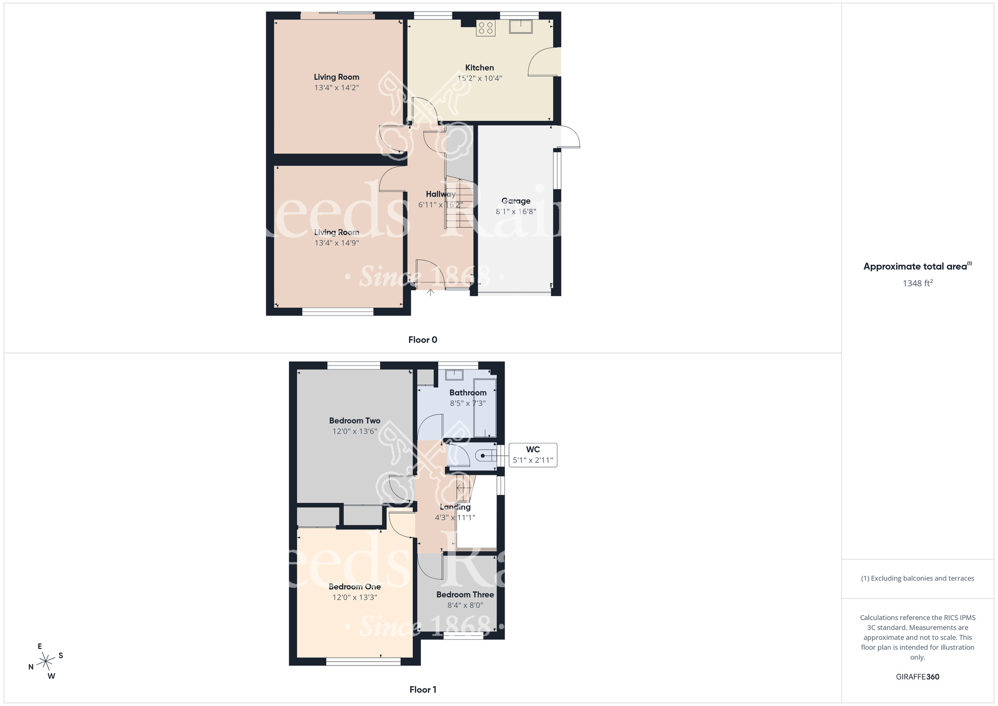 Floorplan of 3 bedroom Detached House for sale, Willowdene Avenue, Stockton-on-Tees, Durham, TS18