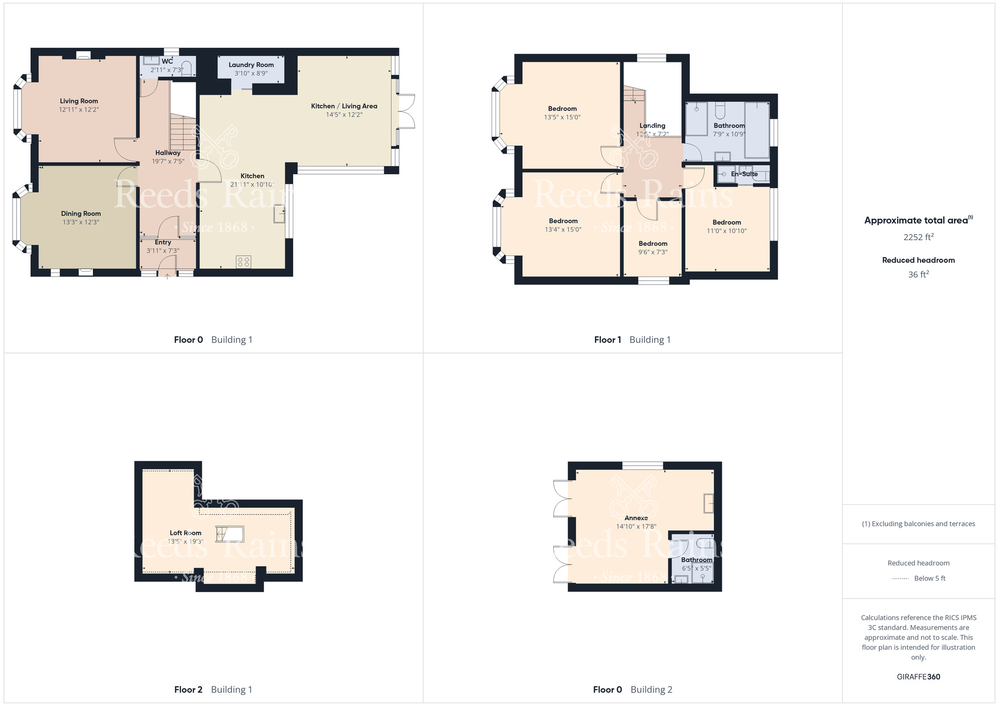 Floorplan of 4 bedroom Detached House for sale, Perth Grove, Hartburn, Stockton-On-Tees, Durham, TS18