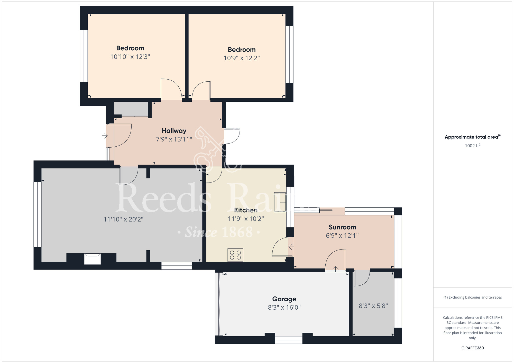 Floorplan of 2 bedroom Semi Detached Bungalow for sale, Tunstall Road, Stockton-on-Tees, Durham, TS18