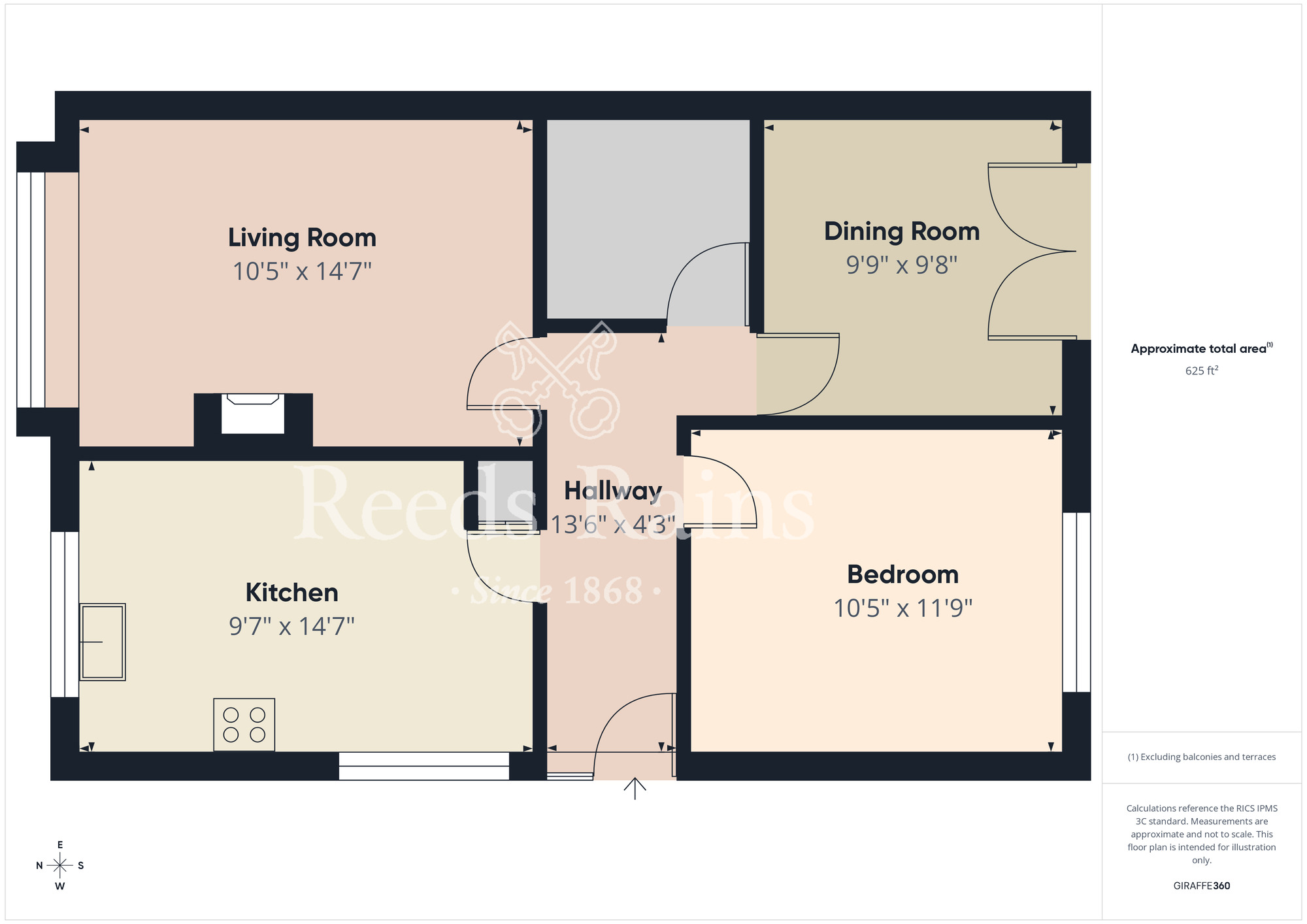Floorplan of 2 bedroom Detached Bungalow for sale, Mapleton Drive, Stockton-on-Tees, Durham, TS20