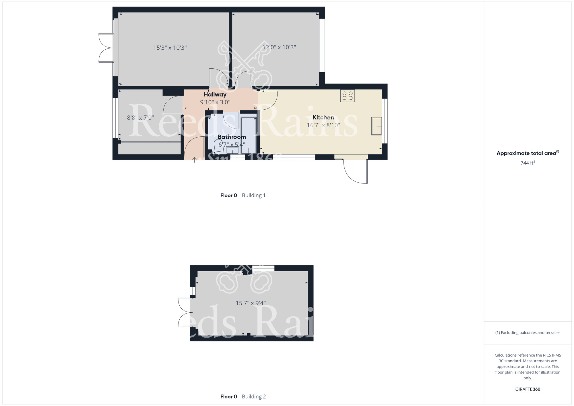 Floorplan of 2 bedroom Semi Detached Bungalow for sale, Newton Drive, Thornaby, Durham, TS17