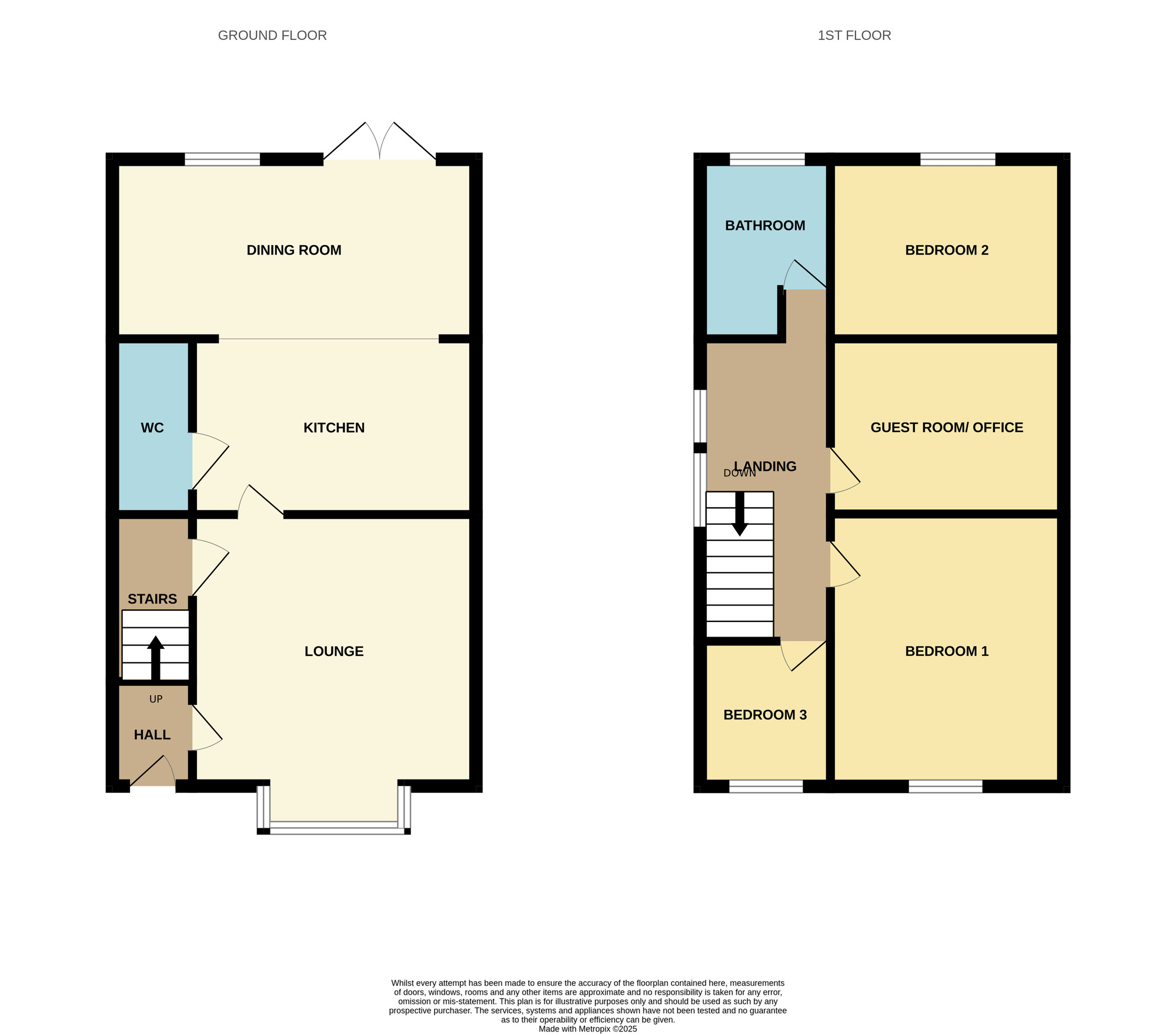 Floorplan of 3 bedroom Semi Detached House for sale, Picton Place, Stockton-on-Tees, Durham, TS20