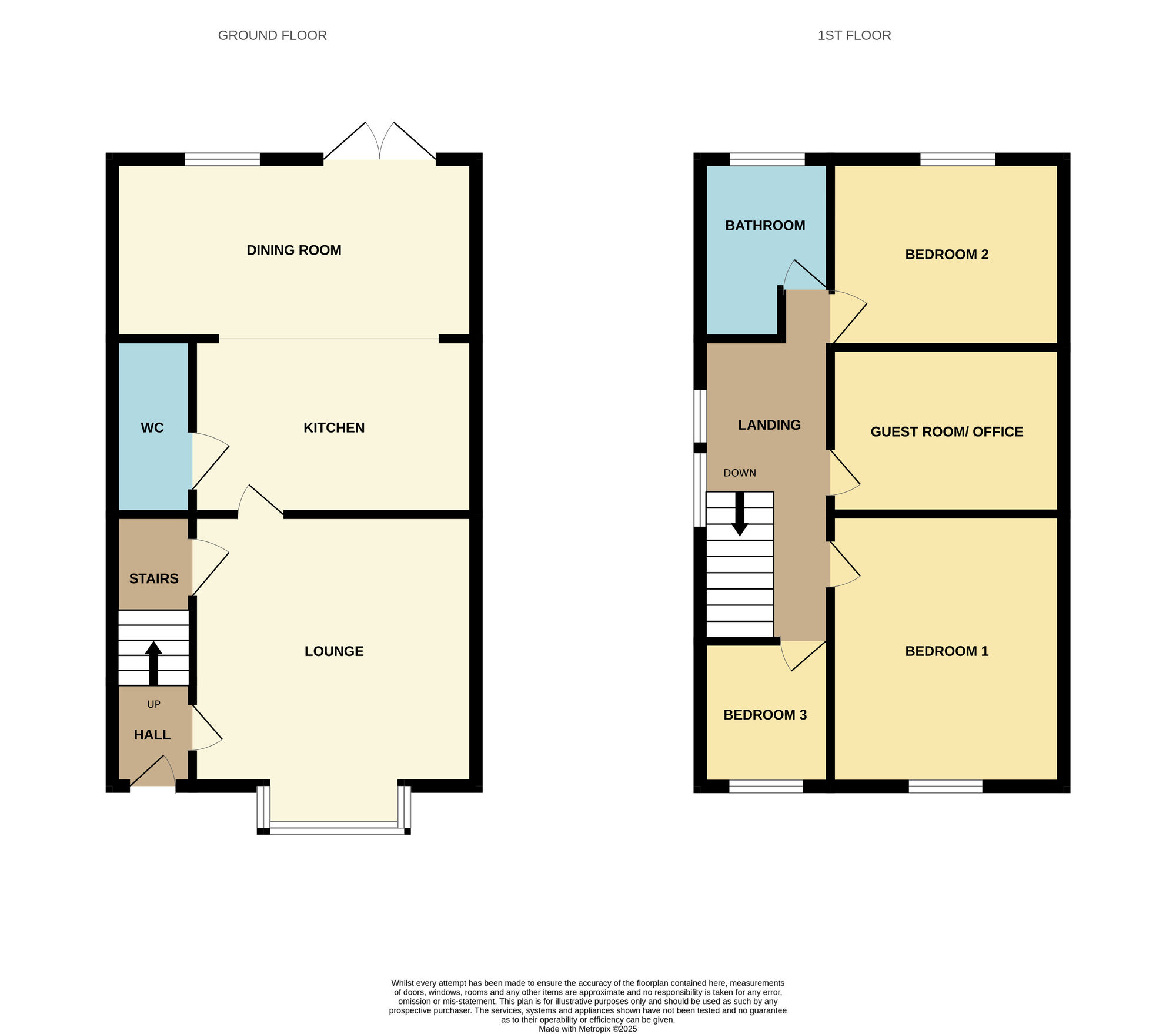 Floorplan of 3 bedroom Semi Detached House for sale, Picton Place, Stockton-on-Tees, Durham, TS20