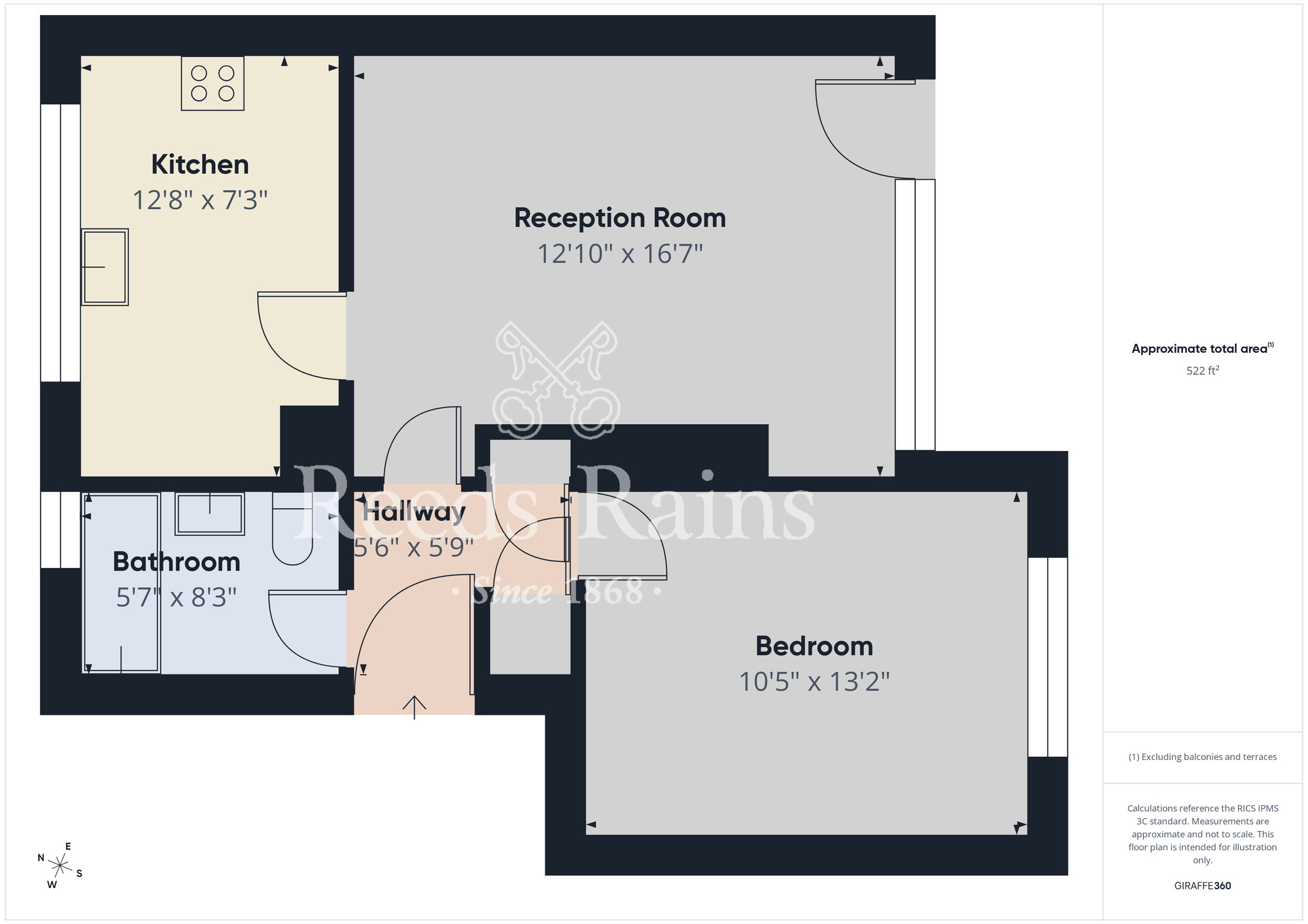 Floorplan of 1 bedroom  Flat for sale, Lingdale Road, Thornaby, Durham, TS17