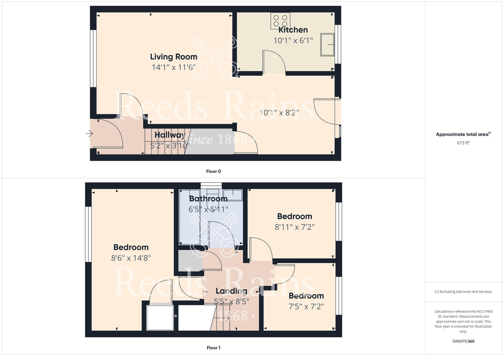 Floorplan of 3 bedroom Semi Detached House for sale, Argyll Road, Norton, Durham, TS20