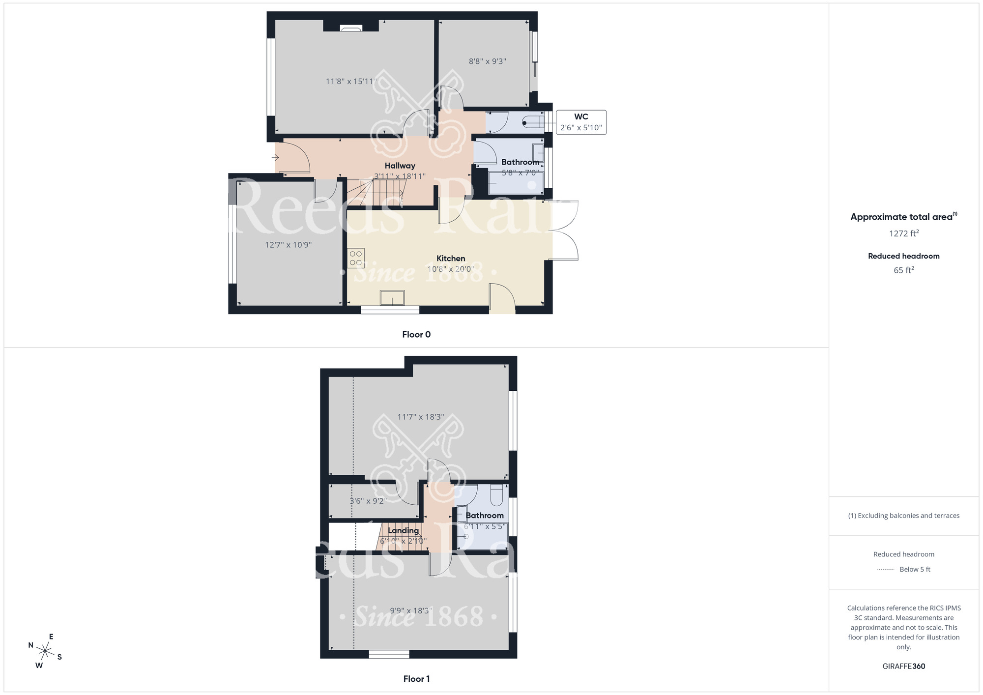 Floorplan of 4 bedroom Detached Bungalow for sale, Lealholme Grove, Stockton-on-Tees, Durham, TS19
