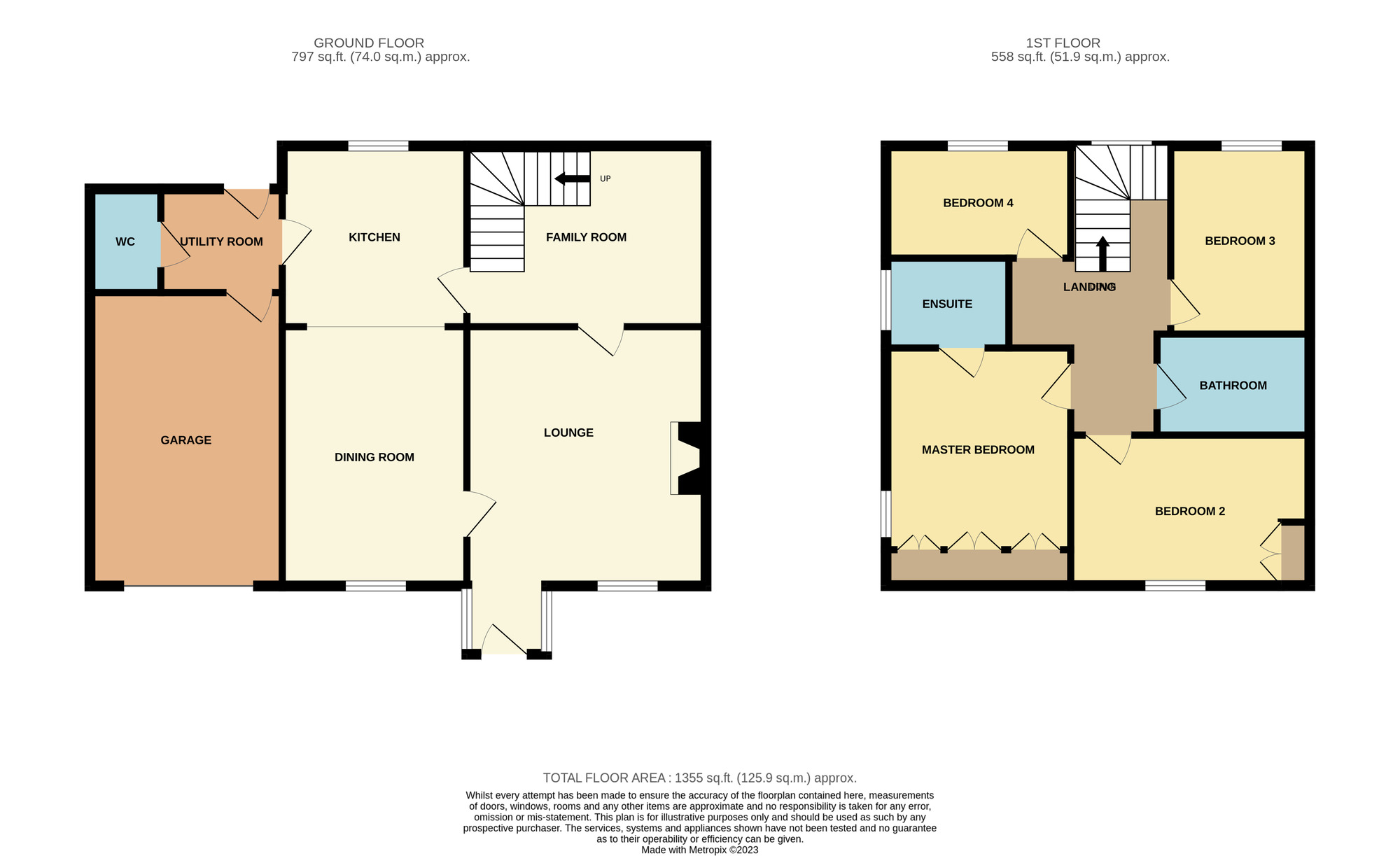 Floorplan of 4 bedroom Semi Detached House for sale, The Avenue, Stockton-on-Tees, Durham, TS19