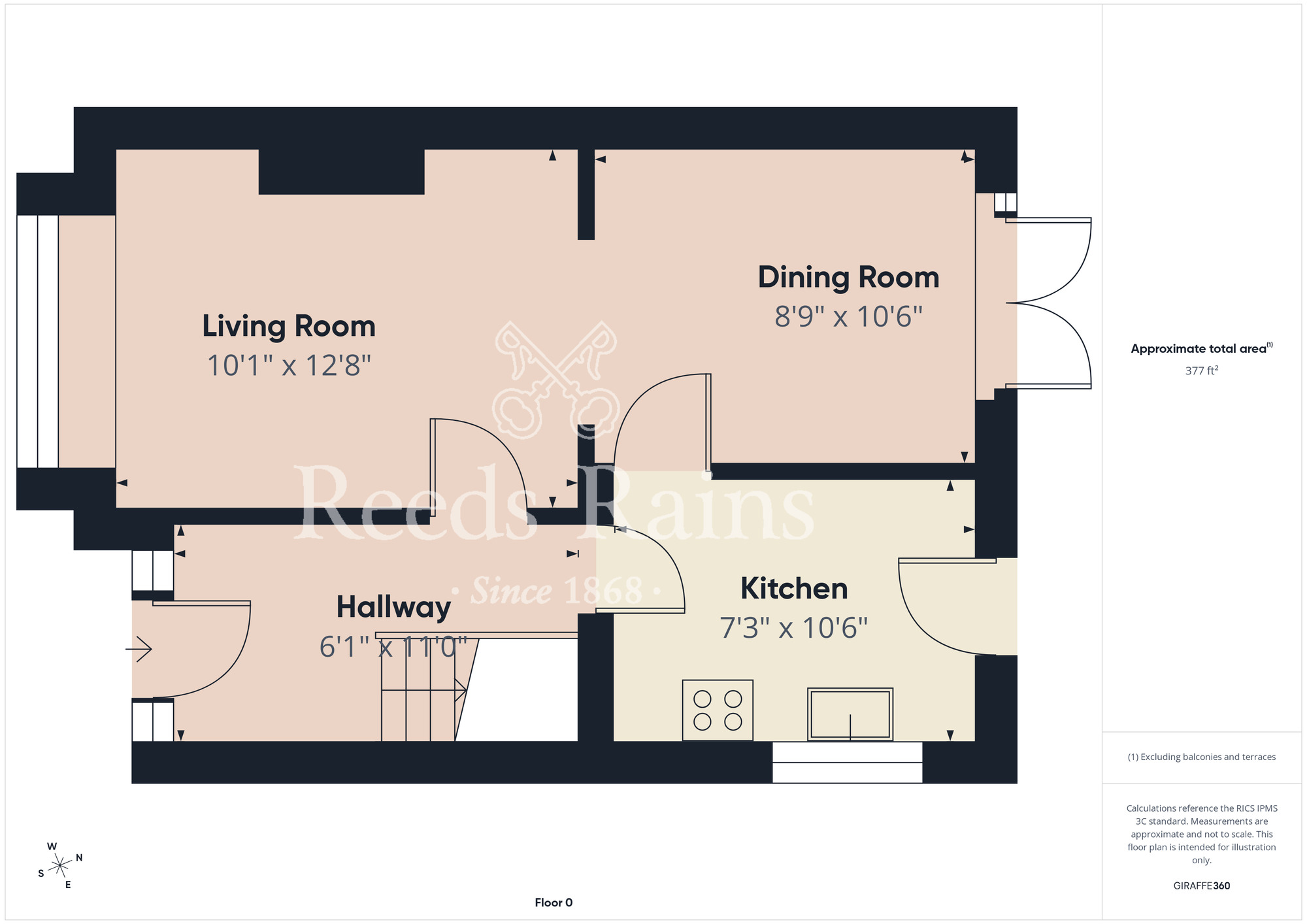 Floorplan of 4 bedroom Semi Detached House for sale, Tasman Drive, Stockton-on-Tees, Durham, TS18