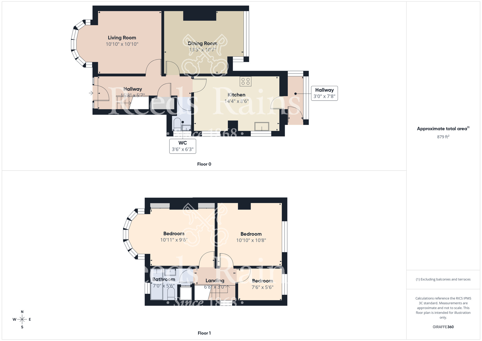 Floorplan of 3 bedroom Semi Detached House for sale, Preston Road, Stockton-on-Tees, Durham, TS18
