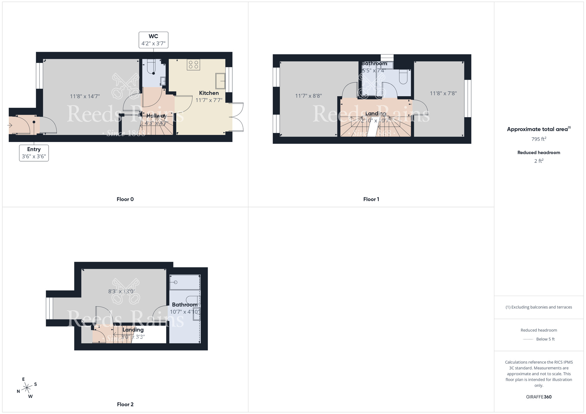 Floorplan of 3 bedroom Semi Detached House to rent, Greensforge Drive, Ingleby Barwick, Durham, TS17