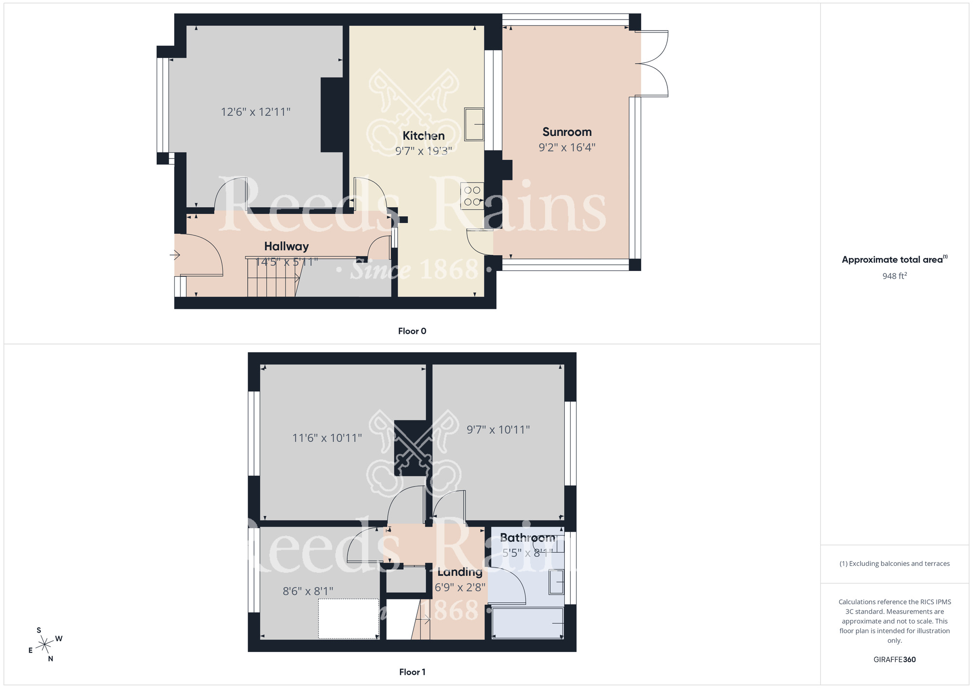 Floorplan of 2 bedroom Mid Terrace House for sale, Wheatley Road, Stockton-on-Tees, Durham, TS19