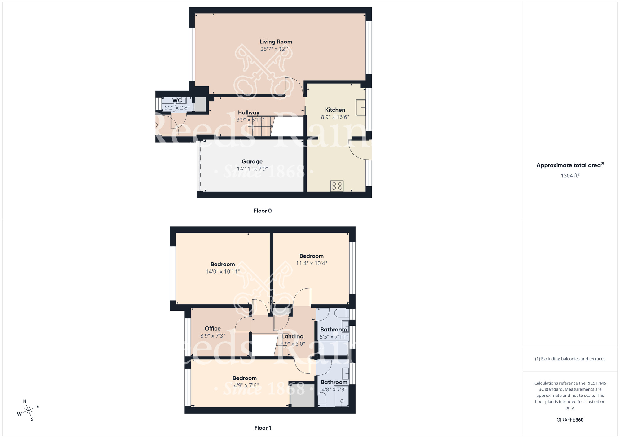 Floorplan of 4 bedroom Semi Detached House for sale, Bassleton Lane, Thornaby, Durham, TS17