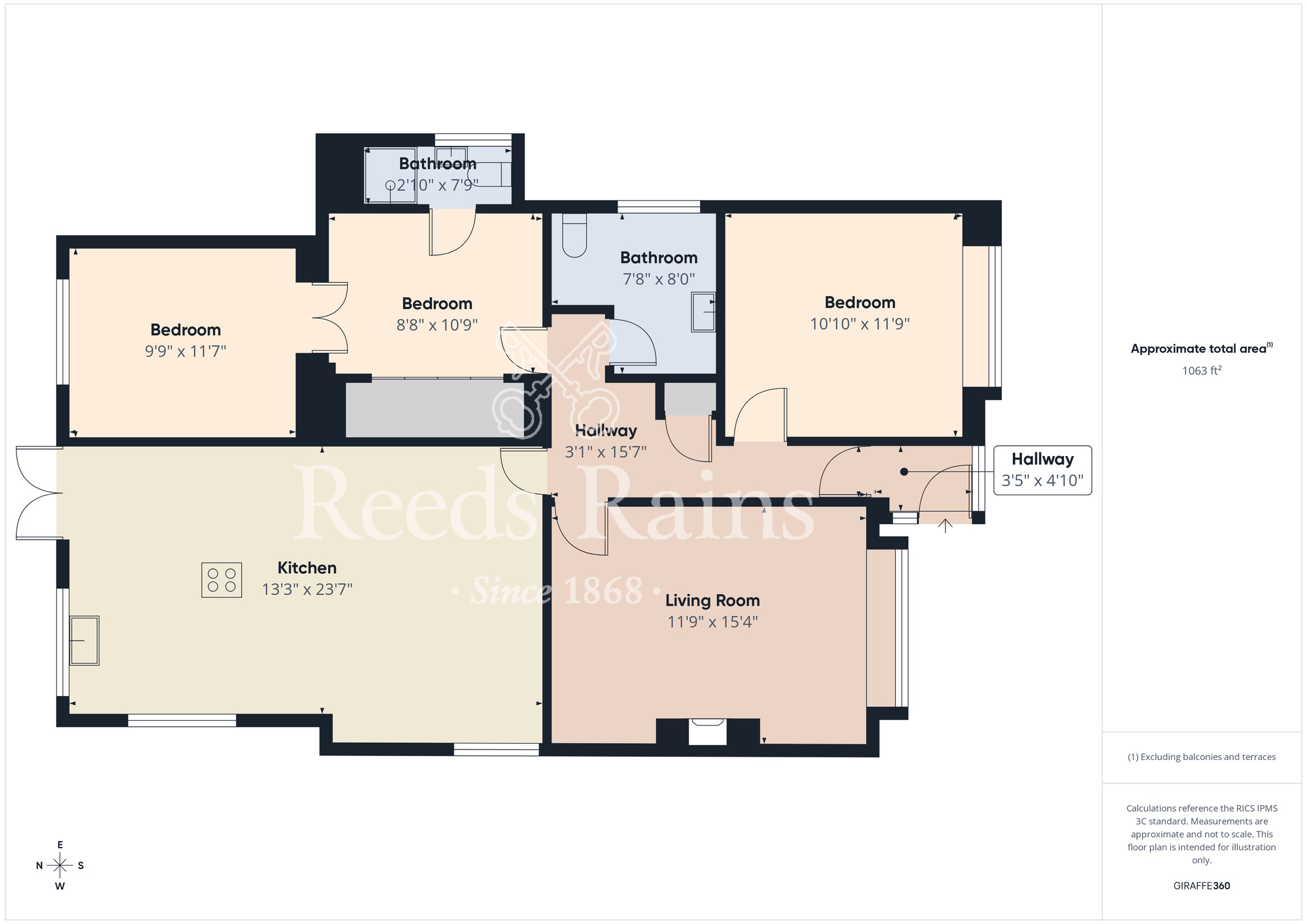 Floorplan of 2 bedroom Detached Bungalow for sale, Bromley Road, Stockton-on-Tees, Durham, TS18