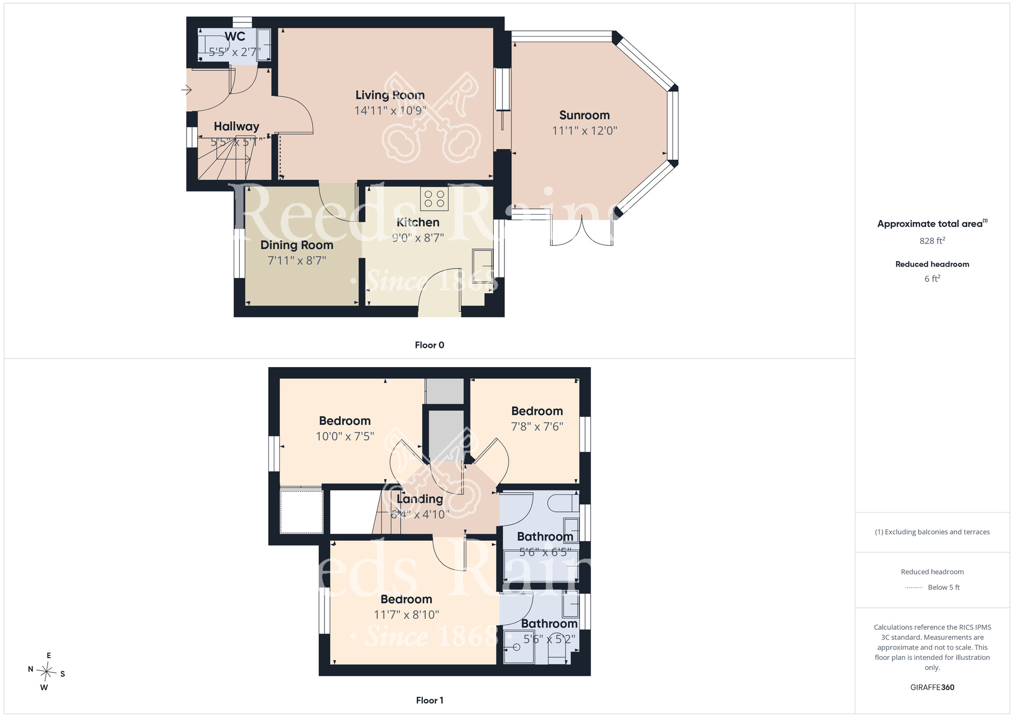 Floorplan of 3 bedroom Detached House for sale, Elishaw Green, Ingleby Barwick, Durham, TS17