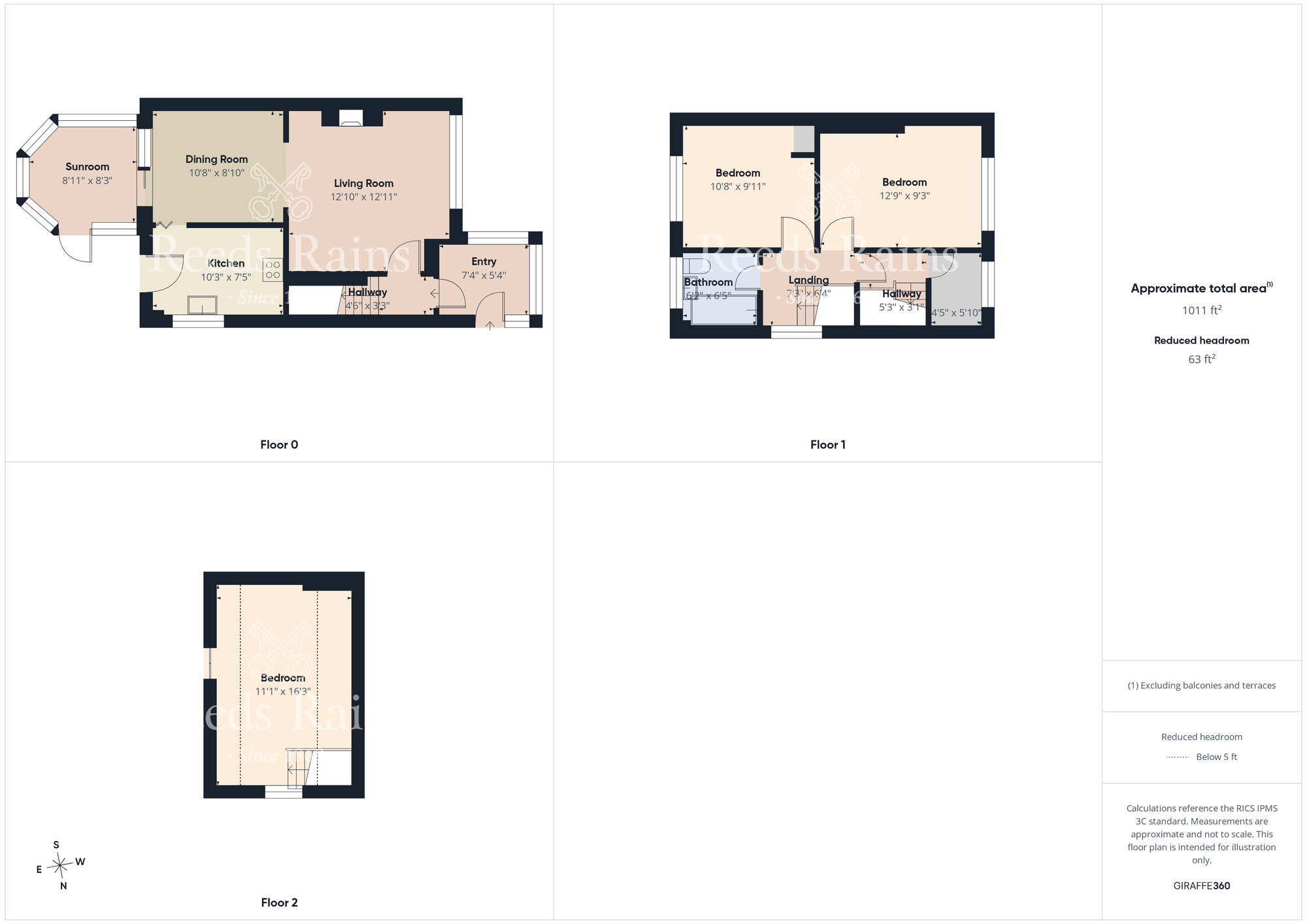 Floorplan of 3 bedroom Semi Detached House for sale, Norton Drive, Stockton-on-Tees, Durham, TS19