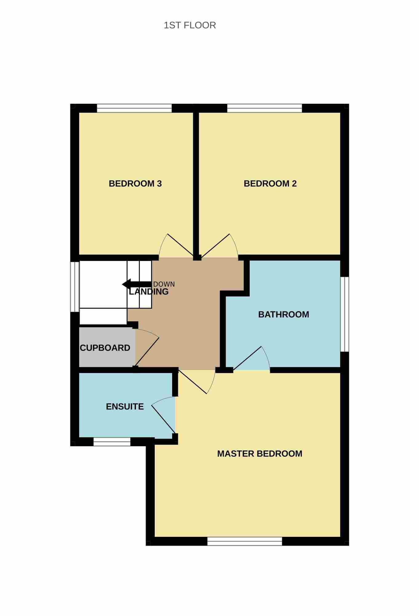 Floorplan of 3 bedroom Detached House for sale, Timothy Court, Stockton-on-Tees, Durham, TS18