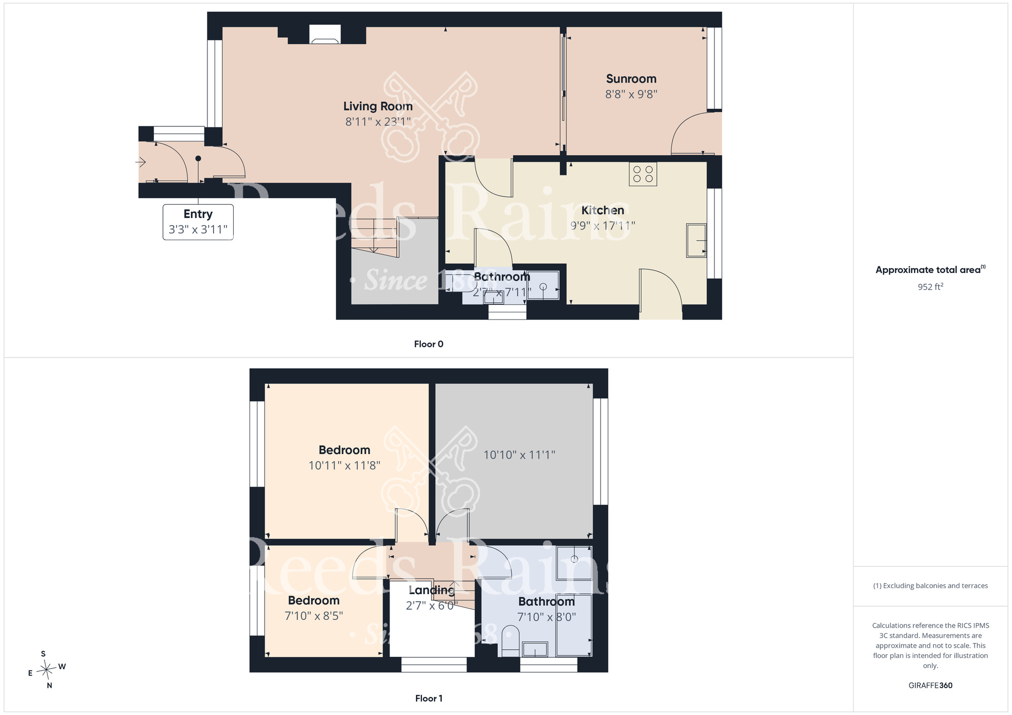 Floorplan of 3 bedroom Semi Detached House for sale, Shepton Close, Thornaby, Durham, TS17