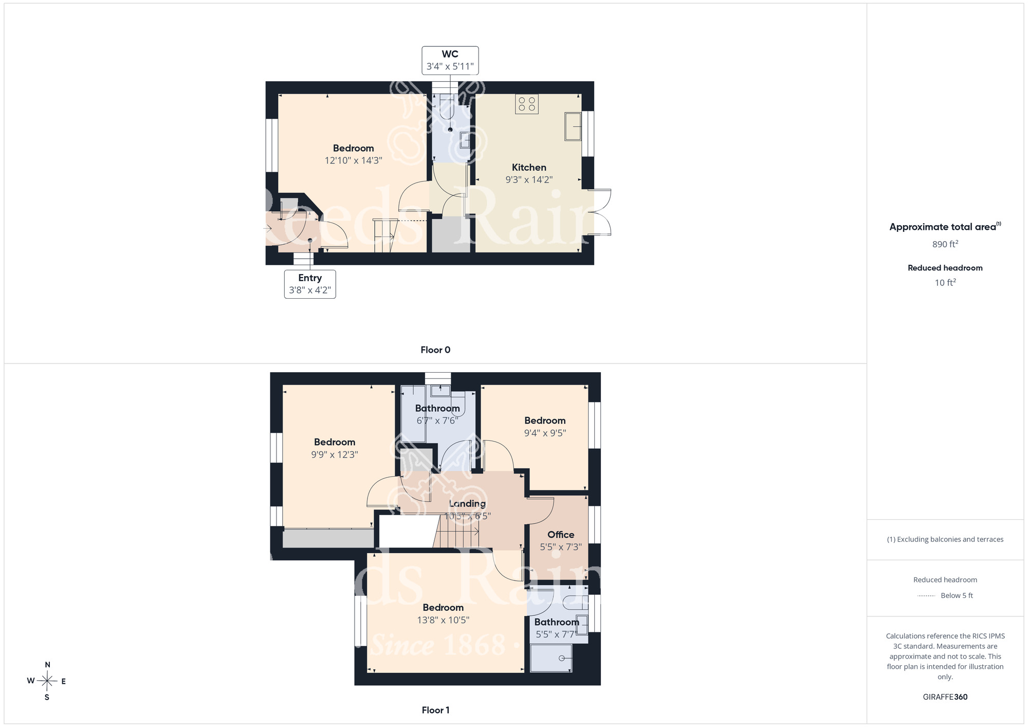 Floorplan of 3 bedroom Detached House for sale, Merrygill Drive, Eaglescliffe, Durham, TS16