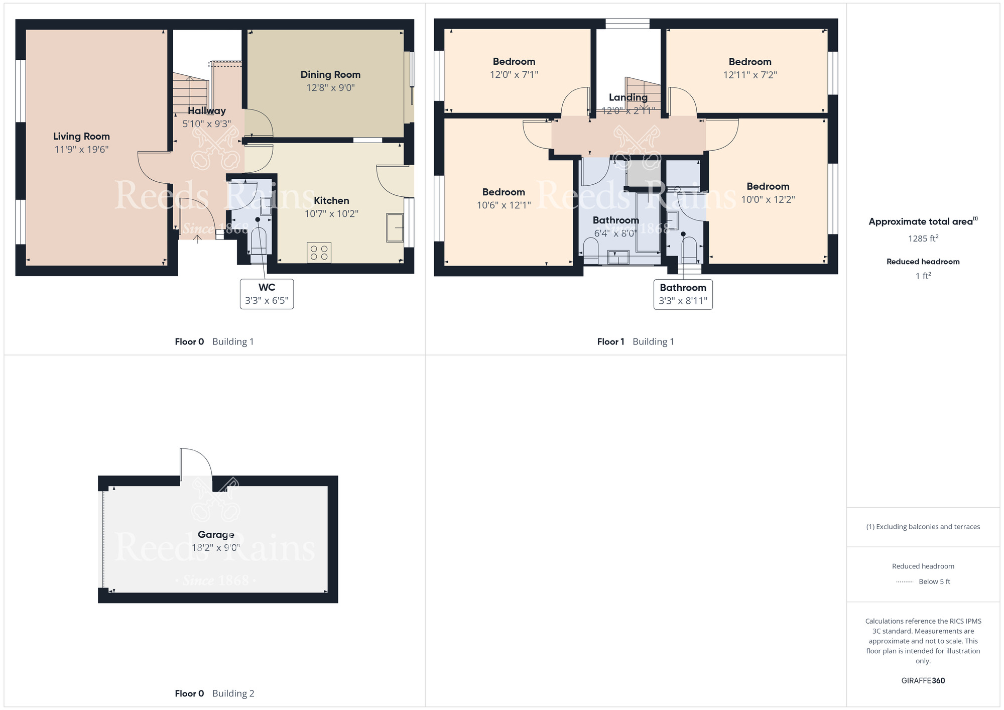 Floorplan of 4 bedroom Detached House for sale, The Glebe, Stockton-on-Tees, Durham, TS20