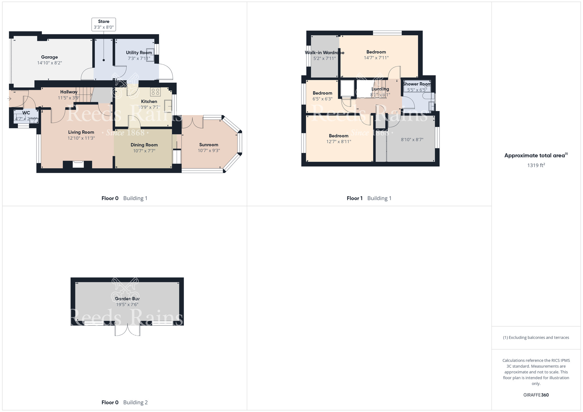 Floorplan of 4 bedroom Detached House for sale, Earsdon Close, Norton, Durham, TS20