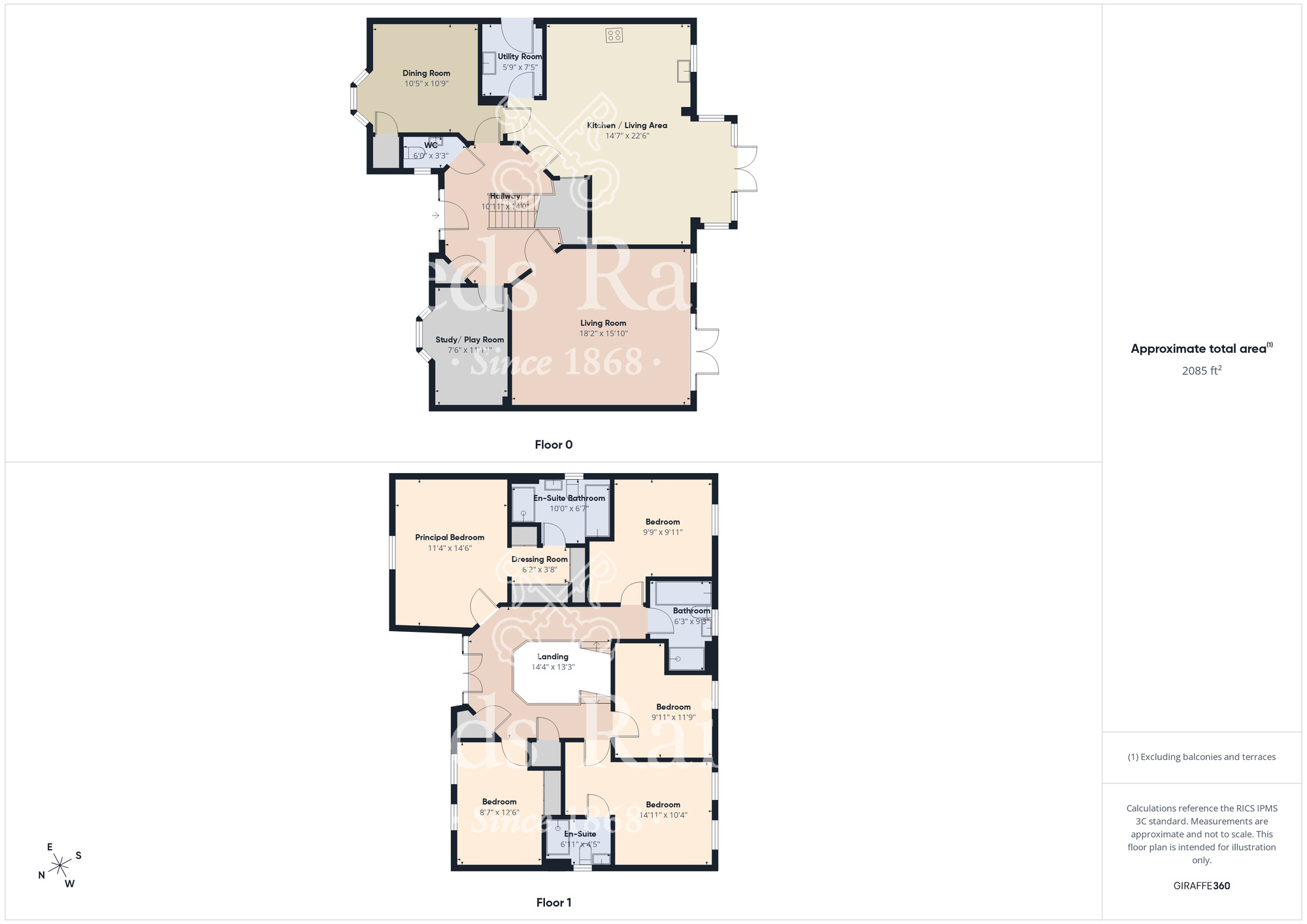 Floorplan of 5 bedroom Detached House for sale, Nuthatch Close, Wynyard, Durham, TS22