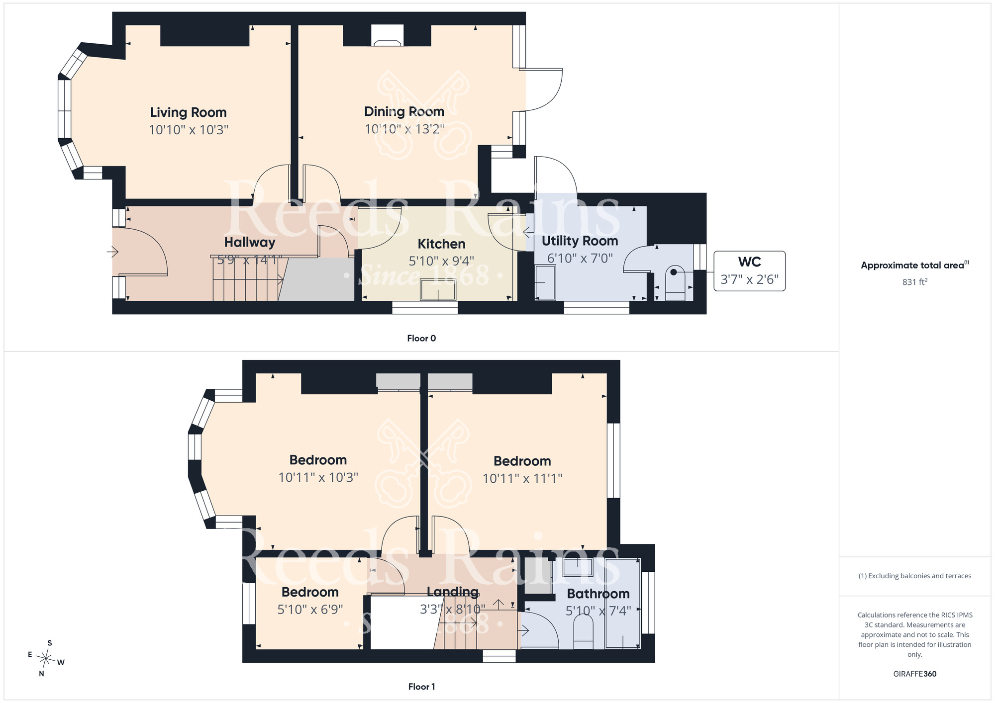 Floorplan of 3 bedroom Semi Detached House for sale, Preston Road, Stockton-on-Tees, Durham, TS18