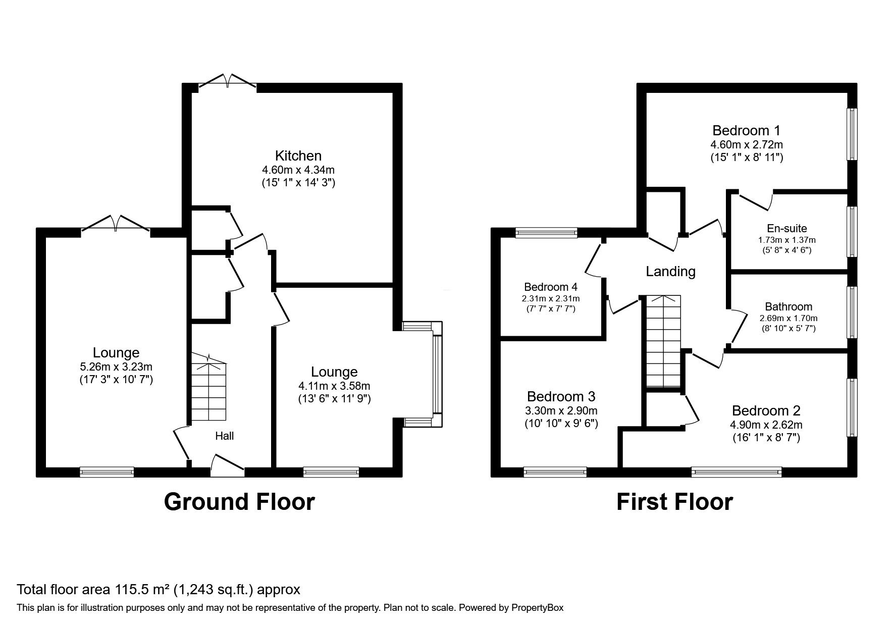 Floorplan of 4 bedroom Detached House for sale, Burkwood View, Wakefield, West Yorkshire, WF1