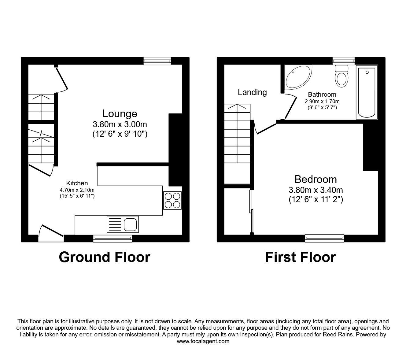 1 bedroom Mid Terrace House for sale, Allison Terrace, Kirkhamgate, WF2 £150,000