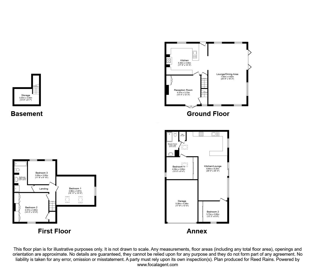 Floorplan of 3 bedroom End Terrace House for sale, Moorland Place, Stanley, West Yorkshire, WF3