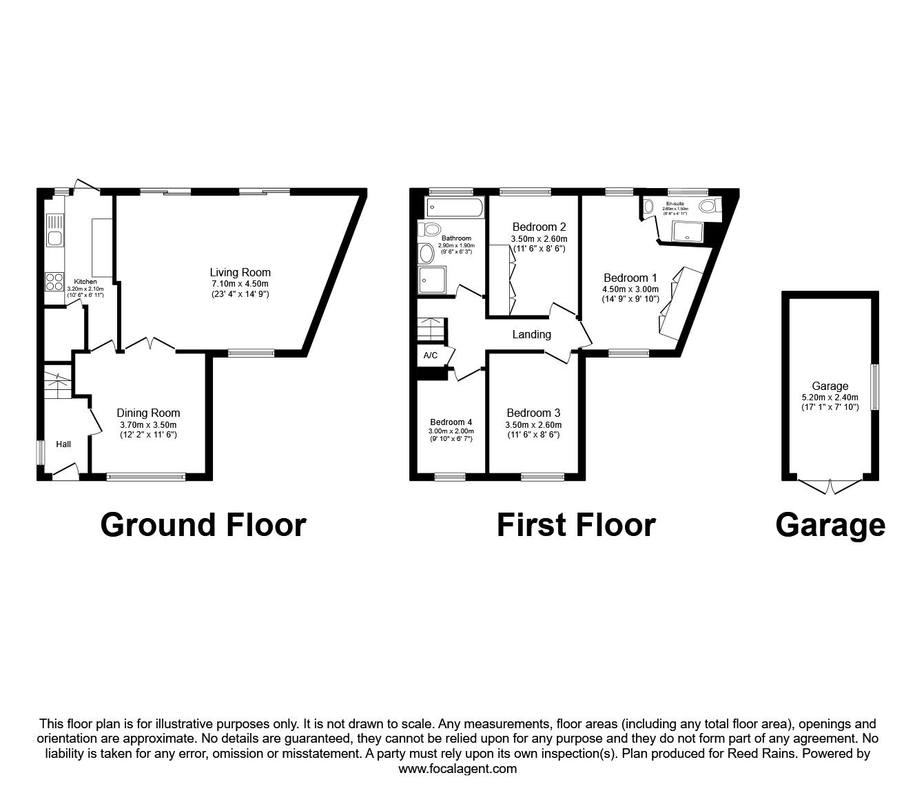 Floorplan of 4 bedroom Detached House to rent, Valley Drive, Wrenthorpe, West Yorkshire, WF2