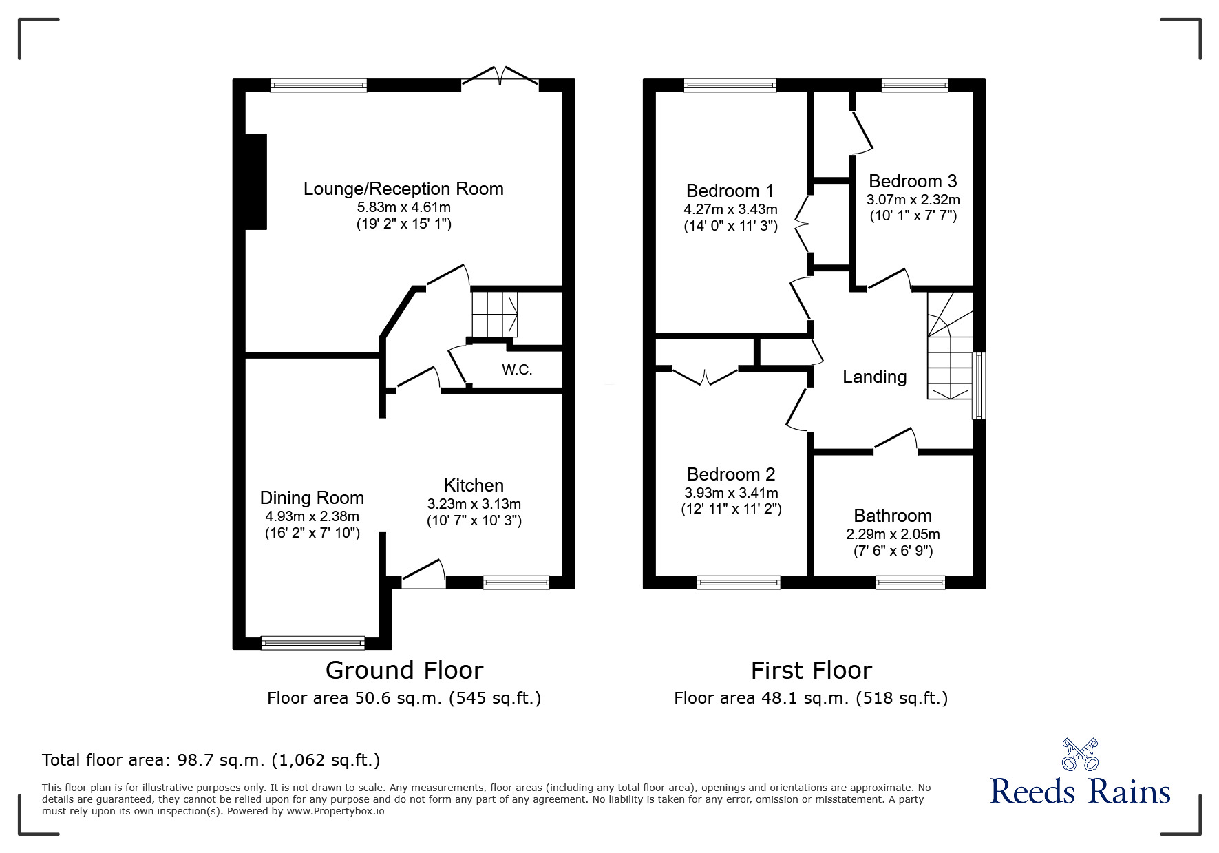 Floorplan of 3 bedroom Semi Detached House for sale, Danella Crescent, Wrenthorpe, West Yorkshire, WF2