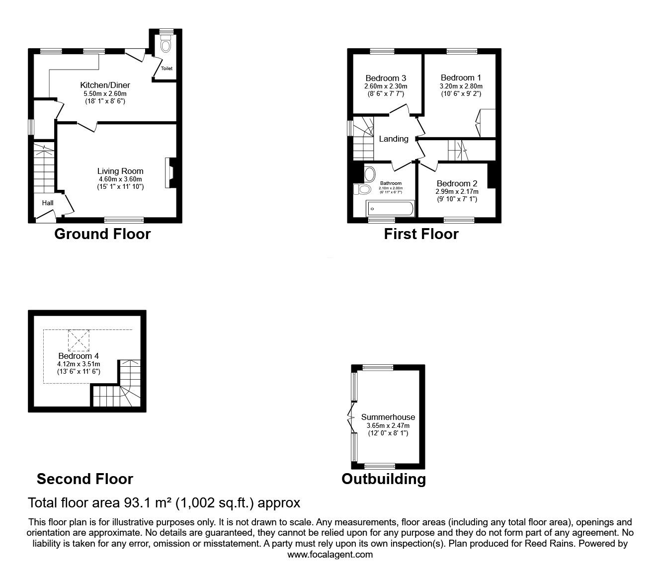 Floorplan of 3 bedroom Semi Detached House for sale, Esther Avenue, Wakefield, West Yorkshire, WF2