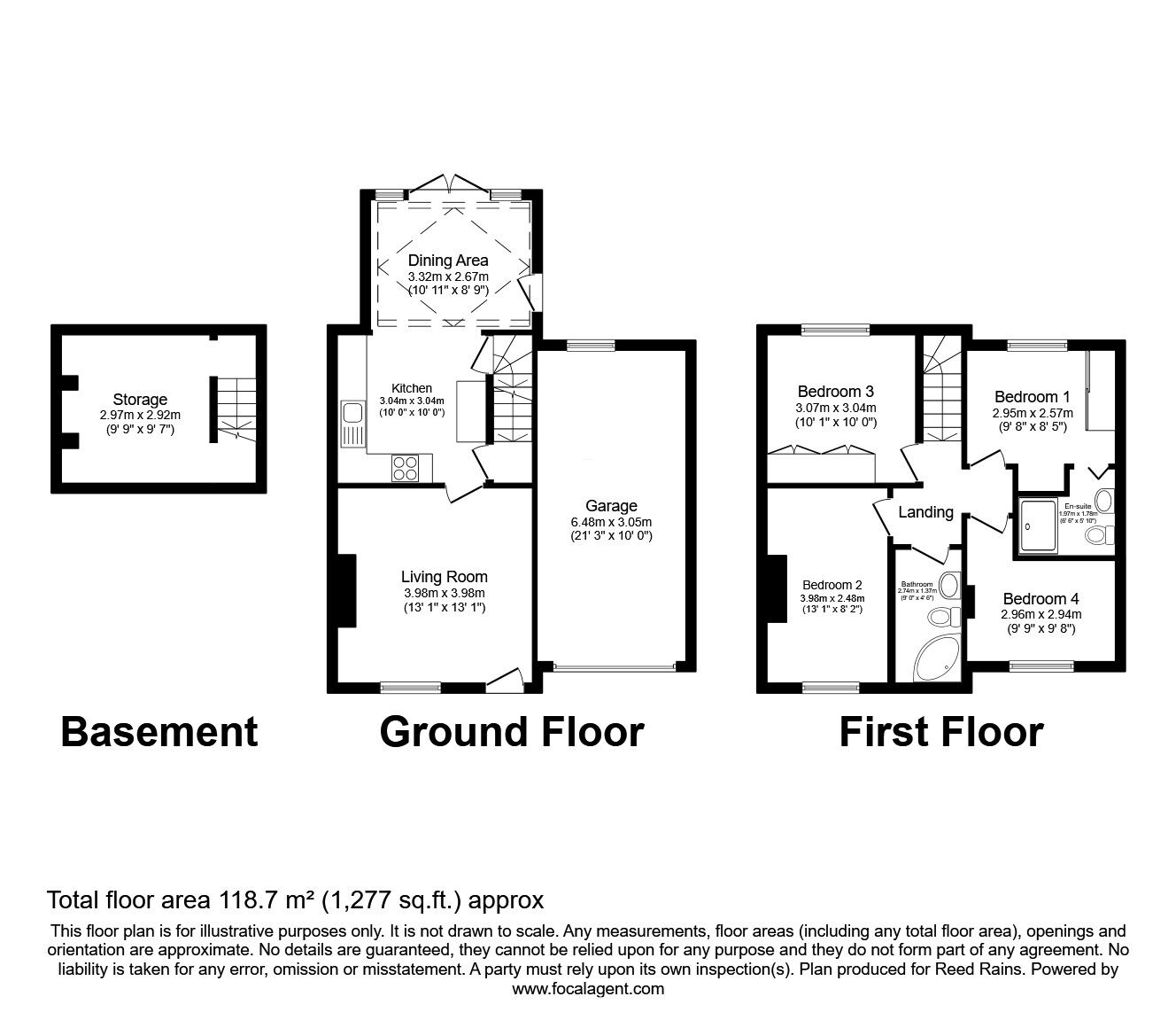 Floorplan of 4 bedroom Semi Detached House for sale, Bolus Lane, Wakefield, West Yorkshire, WF1