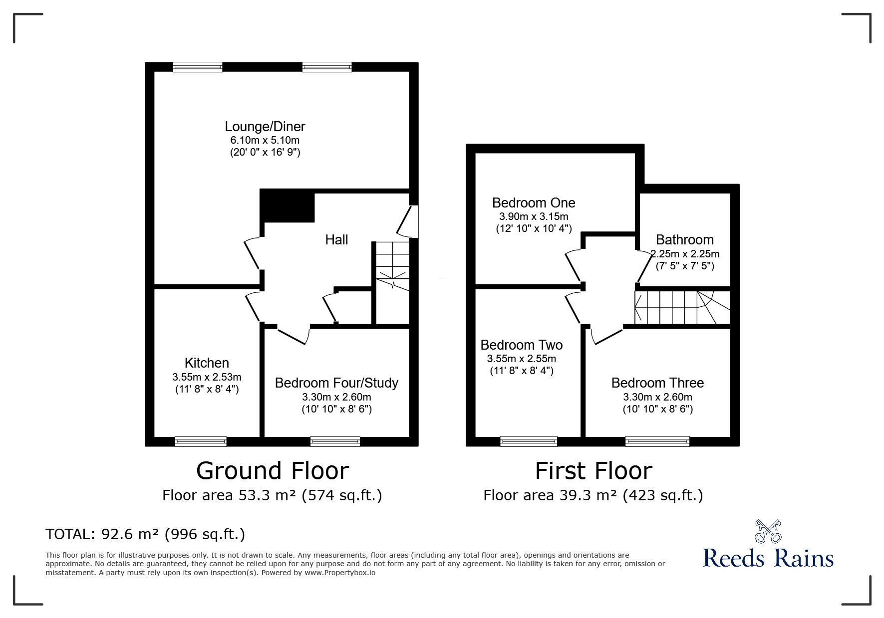 Floorplan of 3 bedroom Semi Detached Bungalow for sale, Lennox Drive, Wakefield, West Yorkshire, WF2