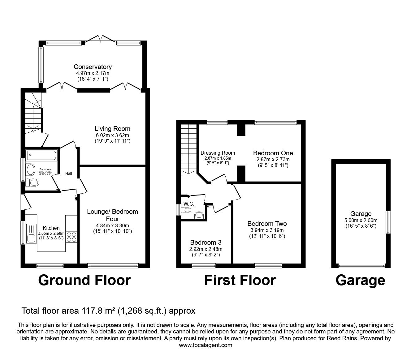 Floorplan of 3 bedroom Semi Detached House for sale, Moor View, Crigglestone, West Yorkshire, WF4