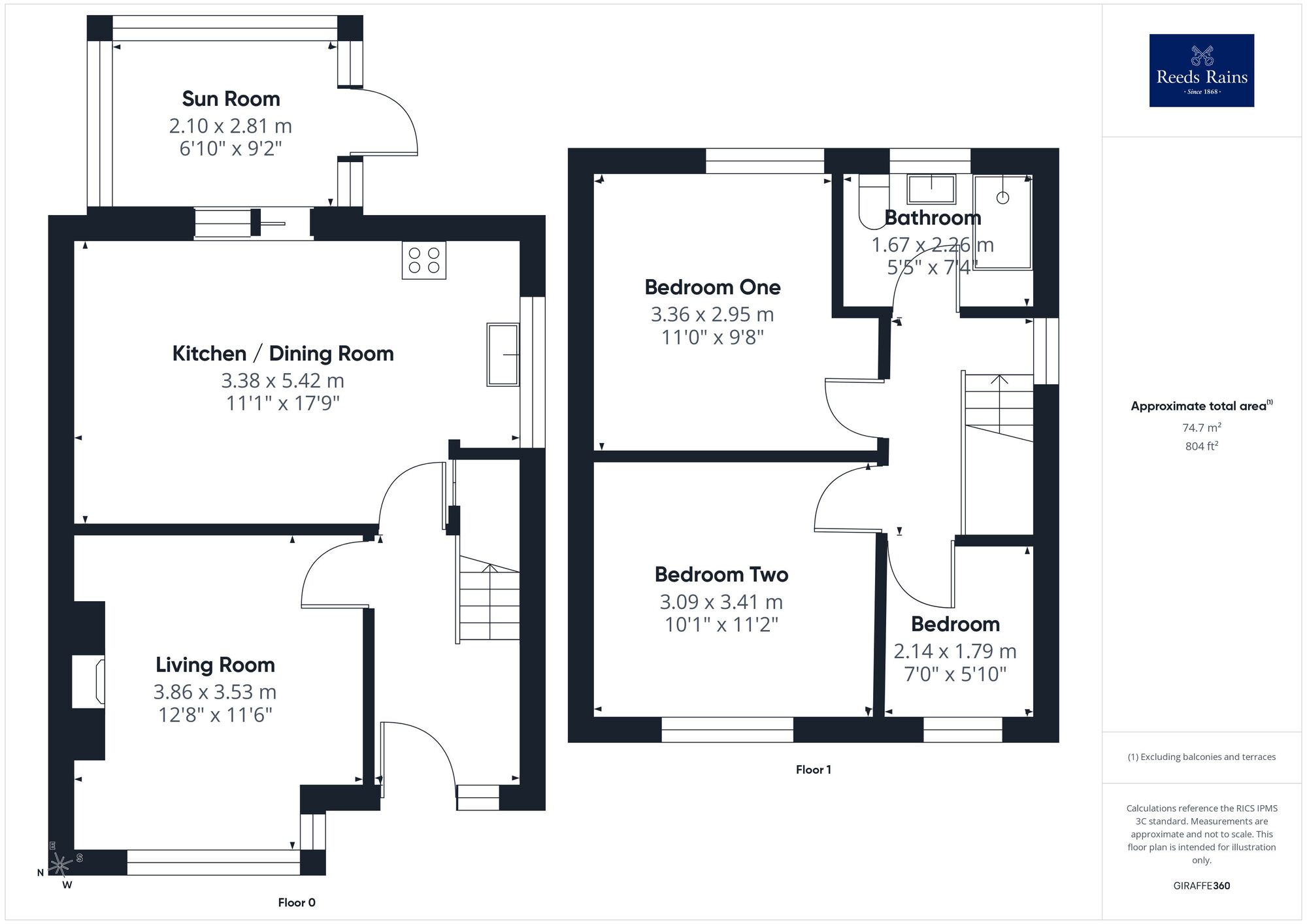 Floorplan of 3 bedroom Semi Detached House for sale, Potovens Lane, Wrenthorpe, West Yorkshire, WF2